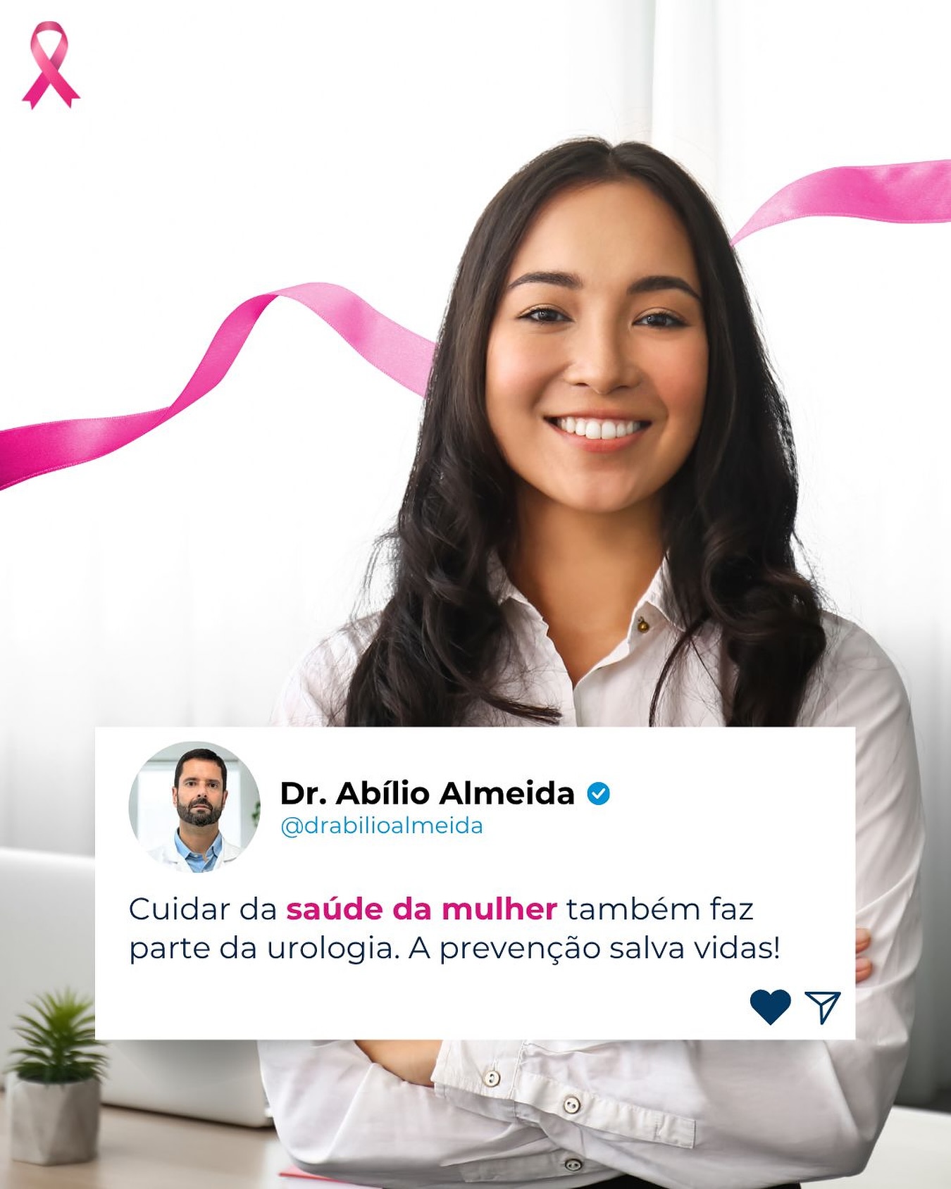 Outubro Rosa é um mês dedicado à conscientização e à prevenção do câncer de mama, mas também é uma oportunidade importante para falar sobre a saúde urológica da mulher.
A urologia feminina cuida de diversas condições que afetam diretamente a qualidade de vida das mulheres, como:
✅ Infecções urinárias de repetição
✅ Incontinência urinária
✅ Prolapsos genitais
✅ Disfunções miccionais
✅ Cálculos urinários
✅ Doenças urológicas oncológicas
O cuidado preventivo, os exames de rotina e a busca por atendimento especializado fazem toda a diferença. 👩⚕️
Cuidar da sua saúde íntima também é um ato de amor-próprio!
#OutubroRosa #SaúdeDaMulher #UrologiaFeminina #Prevenção #CâncerDeMama #Urologista #MulheresNaUrologia