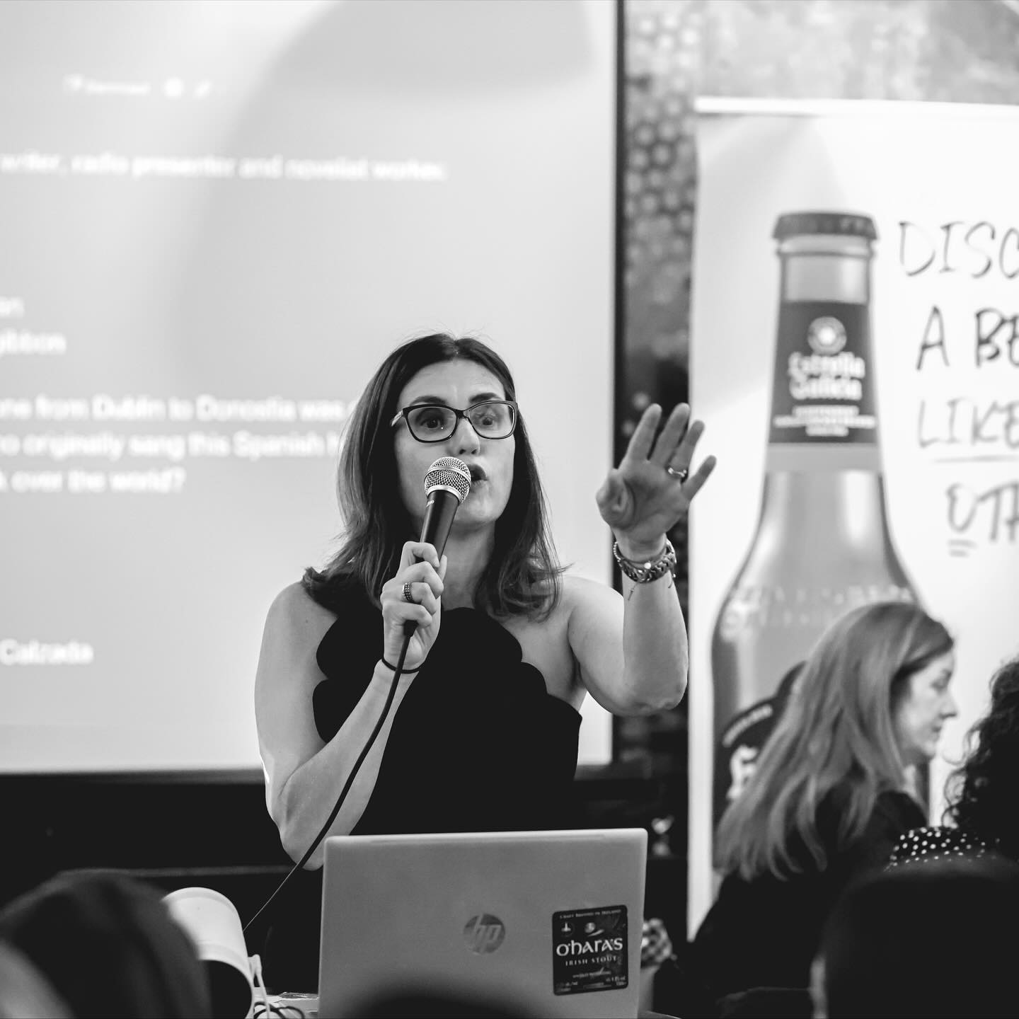Just how good is your knowledge of Spanish food and drinks and their intersection with Iris culture? Last week at @ubrewingdublin wine expert @sineadsmyth1 and I put Dublin’s knowledge to the test!
Thanks to everyone who came to celebrate the diversity of Spanish food and drinks in this fantastic venue.
Thanks @estrellagalicia_ie @ubrewingdublin for hosting an to our sponsors @marques_caceres @atasteofsol @cassidywinesdac
Our prize sponsors
@estrellagalicia_ie
@marques_caceres
@atasteofsol
@castillodecanena
This is one of our favorite campaign events and each year it’s growing in popularity!
Thanks @hostandcompany @oharasbeers for the photos!
And @dublin_wine_consultant for the sports questions