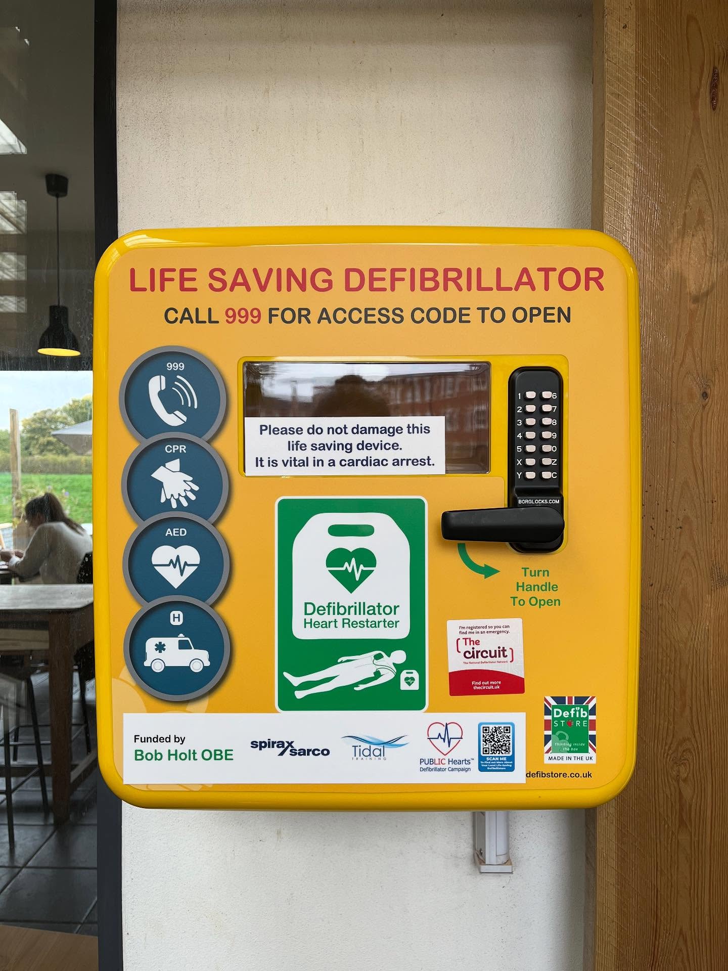 💚 Community First 💚
We’re proud to share that we’re now home to Public Hearts Defibrillator No.108 - a lifesaving external defib, right here at The Meadow Cafe, available 24/7 to anyone who needs it ❤️
Huge thanks to @tidal_training_direct for their amazing #publicheartscampaign ✨
You can find our defib and others nearby via the Public Hearts hub and map through the link below!
👉 linktr.ee/publichearts
#themeadowcafe #themeadowcafechelt #communitycafe #staysafe #cheltenham #visitcheltenham #PublicHearts #Defibrillator #HeartSafeCommunity #CommunitySupport #CafeCommunity