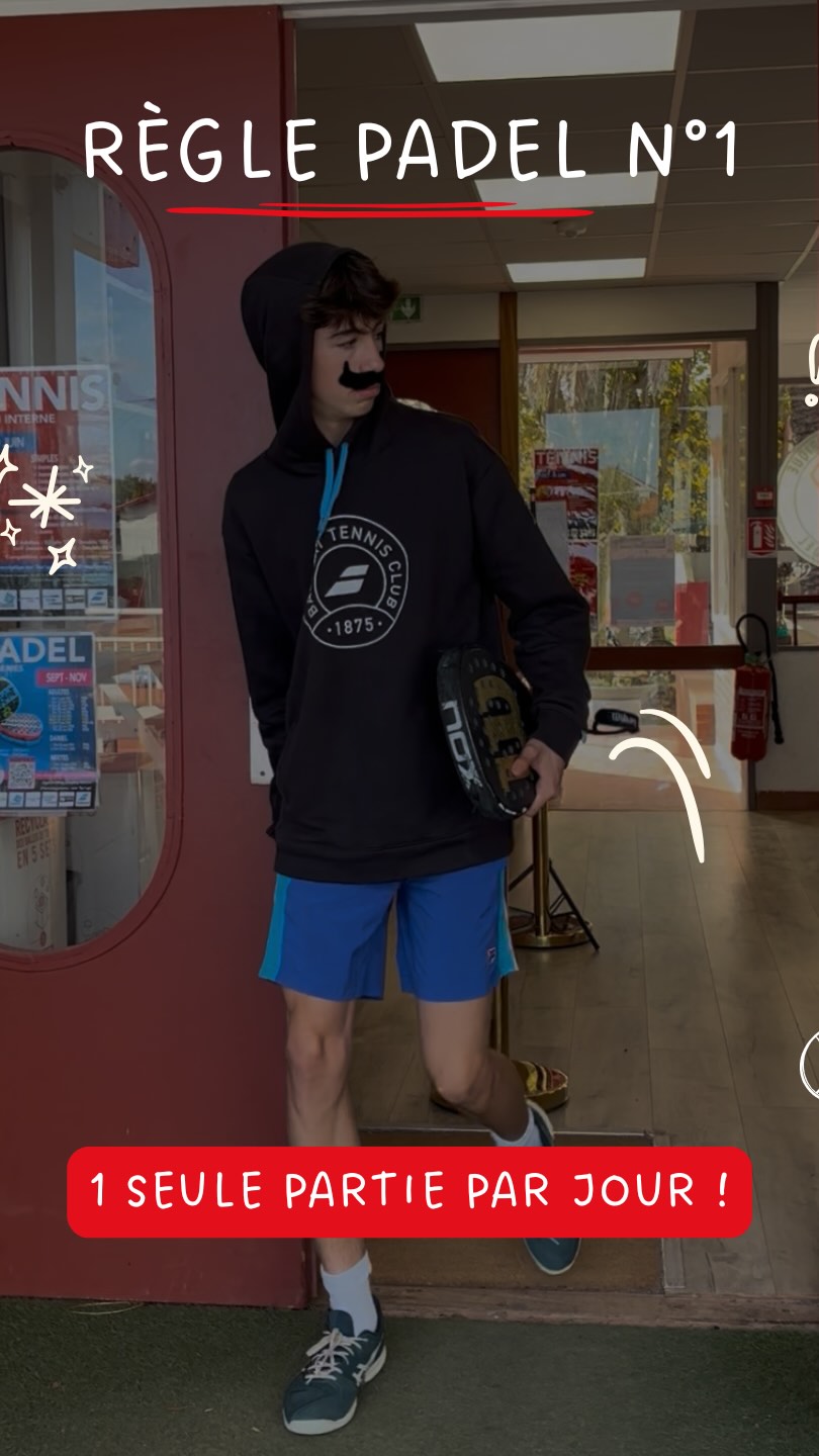 🚨RÈGLE N°1 DU PADEL 🚨
Au BO Tennis & Padel, c’est une seule partie de padel par jour et par personne 🎾
Cette règle s’applique à tous, afin que chacun puisse profiter équitablement des terrains.
En cas d’abus répétés, des avertissements seront adressés aux joueurs concernés.
Merci à tous de jouer le jeu et de respecter cette règle, dans l’esprit du club 🤝
#BOTennisPadel #Padel #PadelRules #FairPlay #EspritClub #RespectDesRègles #Biarritz #PadelLife #ClubDeTennis #BonneAmbiance #PadelFrance #RèglePadel