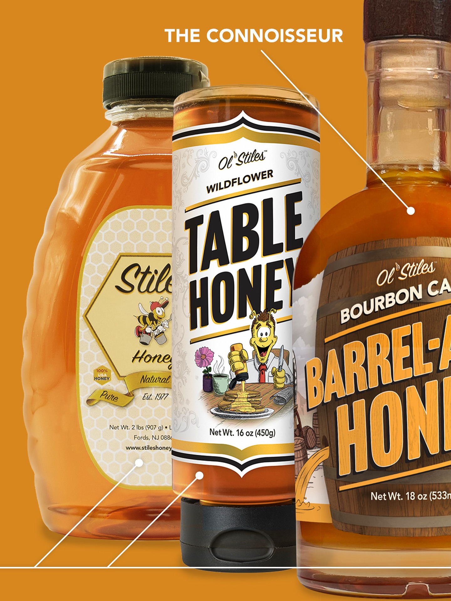 There’s a honey for every situation. The experts at Ol’ Stiles handle it all from bee-to-bottle! Give one of our products a try today!