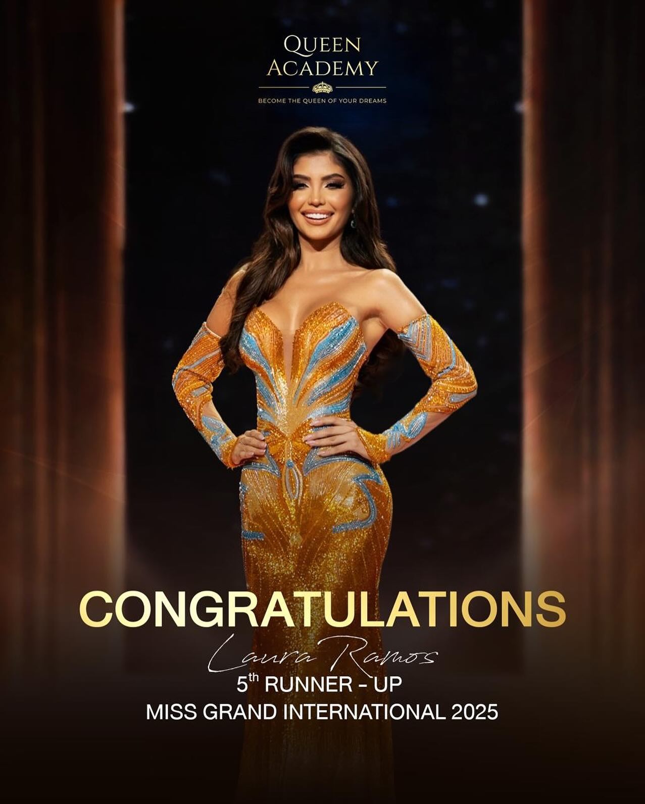 Congratulations @lauramosss for placing as 5th Runner-Up at @missgrandinternational 2025! 🇨🇴✨