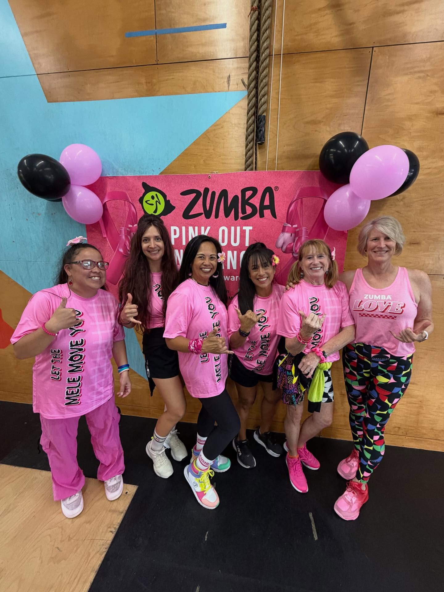 Thank you for sharing these photos! YOU GUYS look GREAT! Thanks for trusting me to get your shirts done for October’s Breast Cancer Awareness!!! Zumba on:) Paniola Palaka