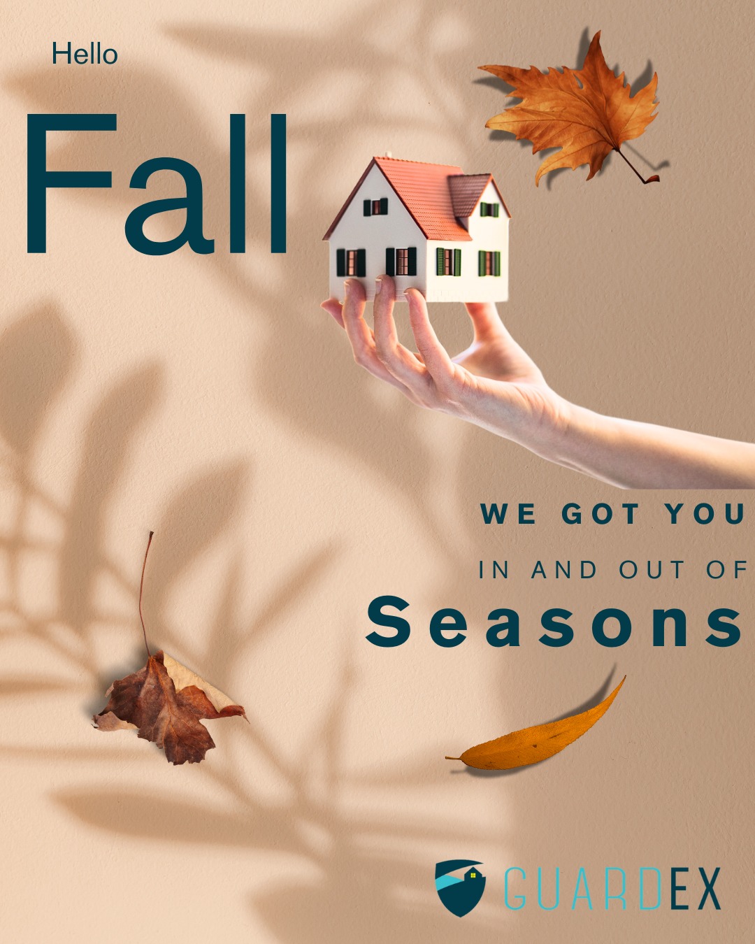 The temps are starting to drop, but your home's protection never will 🍂 GuardEx keeps you covered all year long! #GuardEx