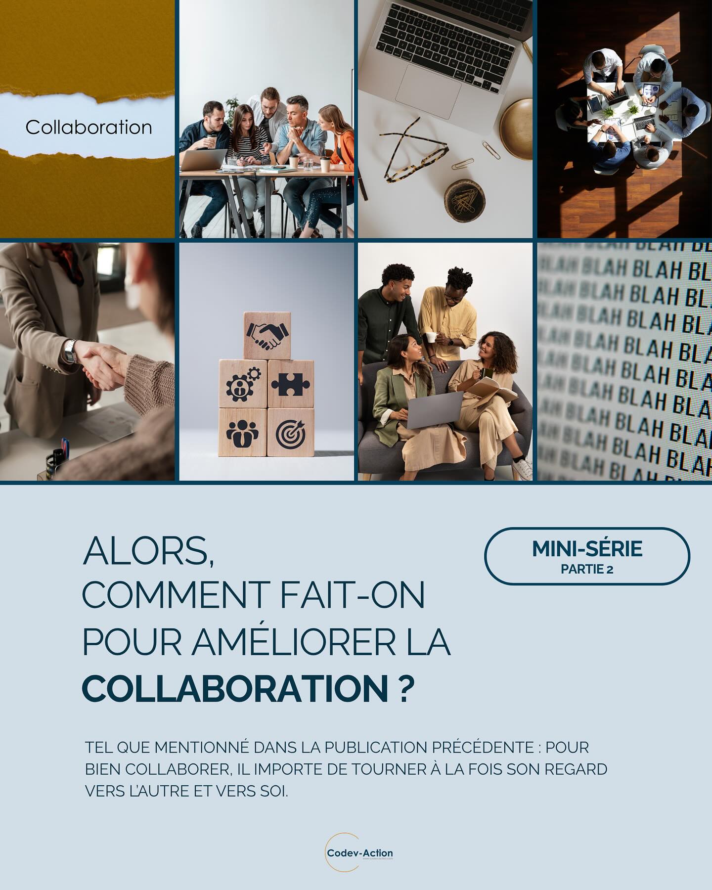 Alors, comment fait-on pour améliorer la collaboration?🧐
Ce qui est important, c’est de tourner à la fois vers l’autre et vers soi. Le groupe de codéveloppement professionnel, par ses étapes, permet de mettre les conditions en place afin de promouvoir la collaboration. Certaines habiletés que l’on peut développer et postures que l’on peut adopter permettent toutefois aux personnes participantes de favoriser d’avantage la collaboration.
Suivez-nous dans cette mini-série afin d’explorer d’avantage ce regard vers l’autre et vers soi !
#Collaboration #Favoriserlacollaboration #Codéveloppementprofessionnel #Habiletés #Regardverssoi #Regardverslautre