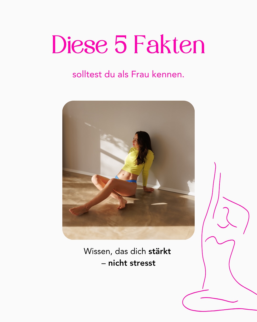 Dein Körper arbeitet nicht gegen dich – er spricht mit dir und leitet dich durch Phasen, die dir alles geben, was du brauchst 🥰.
Wenn du verstehst, was sich wann verändert, wird Gesundheit, Arbeiten und Entscheidungen treffen leicht und intuitiv.
🌸Vor der Periode verbrennst du mehr Energie.
Dein Stoffwechsel läuft in der Lutealphase etwas schneller, darum ist dein Appetit kein „Kontrollverlust“,
sondern ein physiologisches Signal.
Mehr nährstoffreiche Mahlzeiten = stabilere Stimmung und gut versorgter Körper.
🌸Deine Schmerzempfindlichkeit schwankt.
Rund um den Eisprung ist sie oft niedriger,
in der Luteal- und Menstruationsphase steigt sie.
Deshalb lohnt es sich, Training, Termine und Ruhezeiten
nach deinem Körpergefühl zu planen.
🌸Dein Körper braucht Proteine, gute Fette & Mikronährstoffe.
Sie stabilisieren deinen Blutzucker und unterstützen Hormonbildung.
Zu wenig davon kann Stimmung, Energie und Haut beeinflussen – besonders in den Tagen vor der Periode.
🌸Dein Gehirn verändert sich im Zyklus.
In der Follikel- und Ovulationsphase arbeitet dein präfrontaler Kortex besonders klar – du bist fokussiert, kommunikativ, offen.
Im Herbst/Winter (Luteal- & Menstruationsphase) lädt dich dein Gehirn zu Reflexion und Struktur ein.
🌸Wenn du deinen Zyklus nicht berücksichtigst, machst du’s dir unnötig schwer.
Weil du dann gegen natürliche Energieverläufe arbeitest – statt sie für dich zu nutzen.
Mit Bewusstsein wird Alltag leichter, Entscheidungen klarer und Selbstfürsorge selbstverständlich. 🌙
Zykluswissen ist kein Luxus,
sondern Basis für weibliche Gesundheit!
Wenn du lernen willst, wie du im Einklang mit deinem Körper lebst und jeden Monat bewusster nutzt –
mach das Mini-Quiz oder starte direkt mit flow & glow.
➡️ Link in Bio
Welcher dieser fünf Punkte hat dich heute am meisten überrascht? Schreib’s in die Kommentare & speicher dir den Post für später. 🌿
Love & Glow, Franzi 🤍