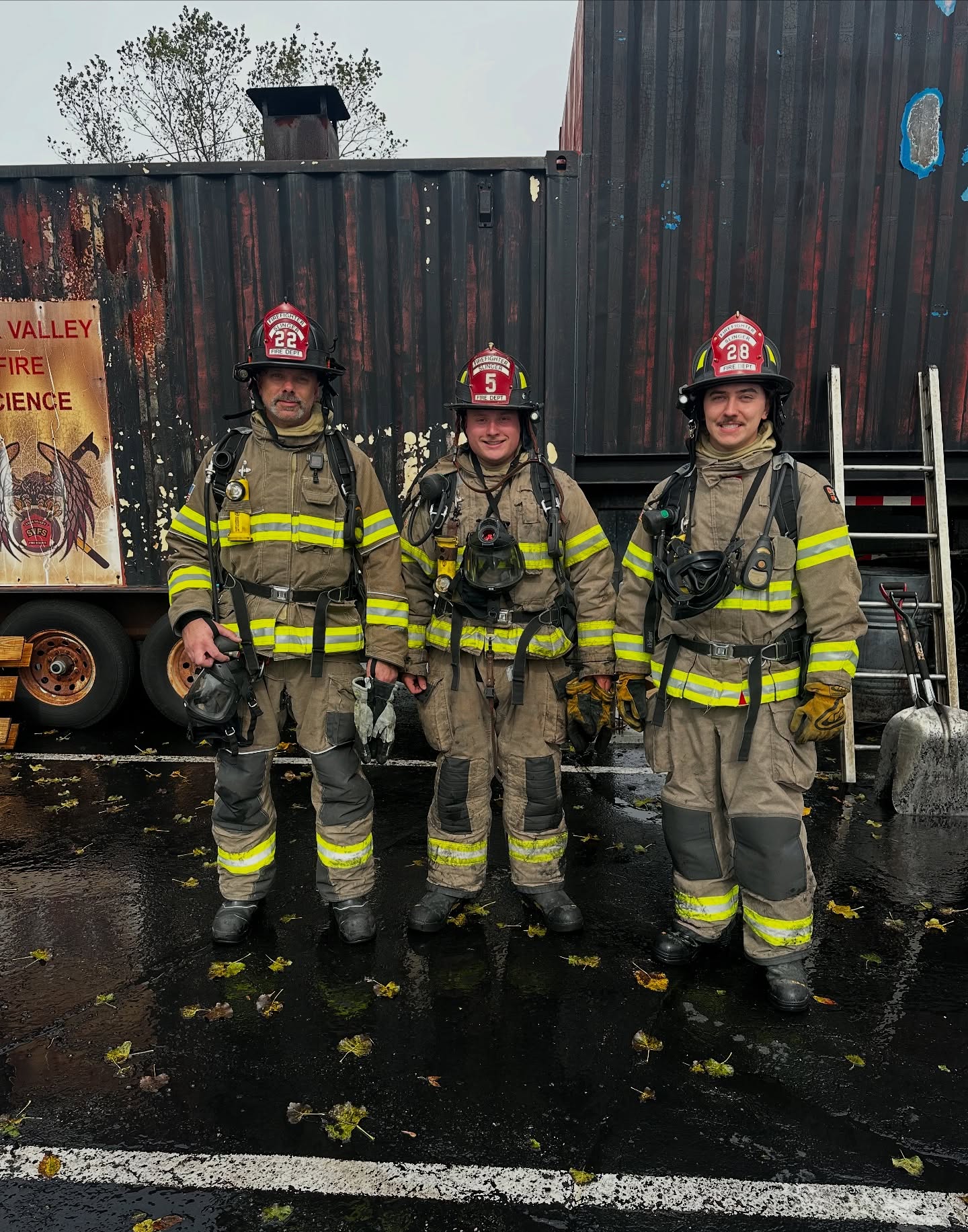 This morning, Firefighters Martinich, Croft, and Thill participated in a flashover simulator training hosted by Badger Firefighters Association. It was invaluable to experience the behavior of fire inside a structure and learn about survivable environments.