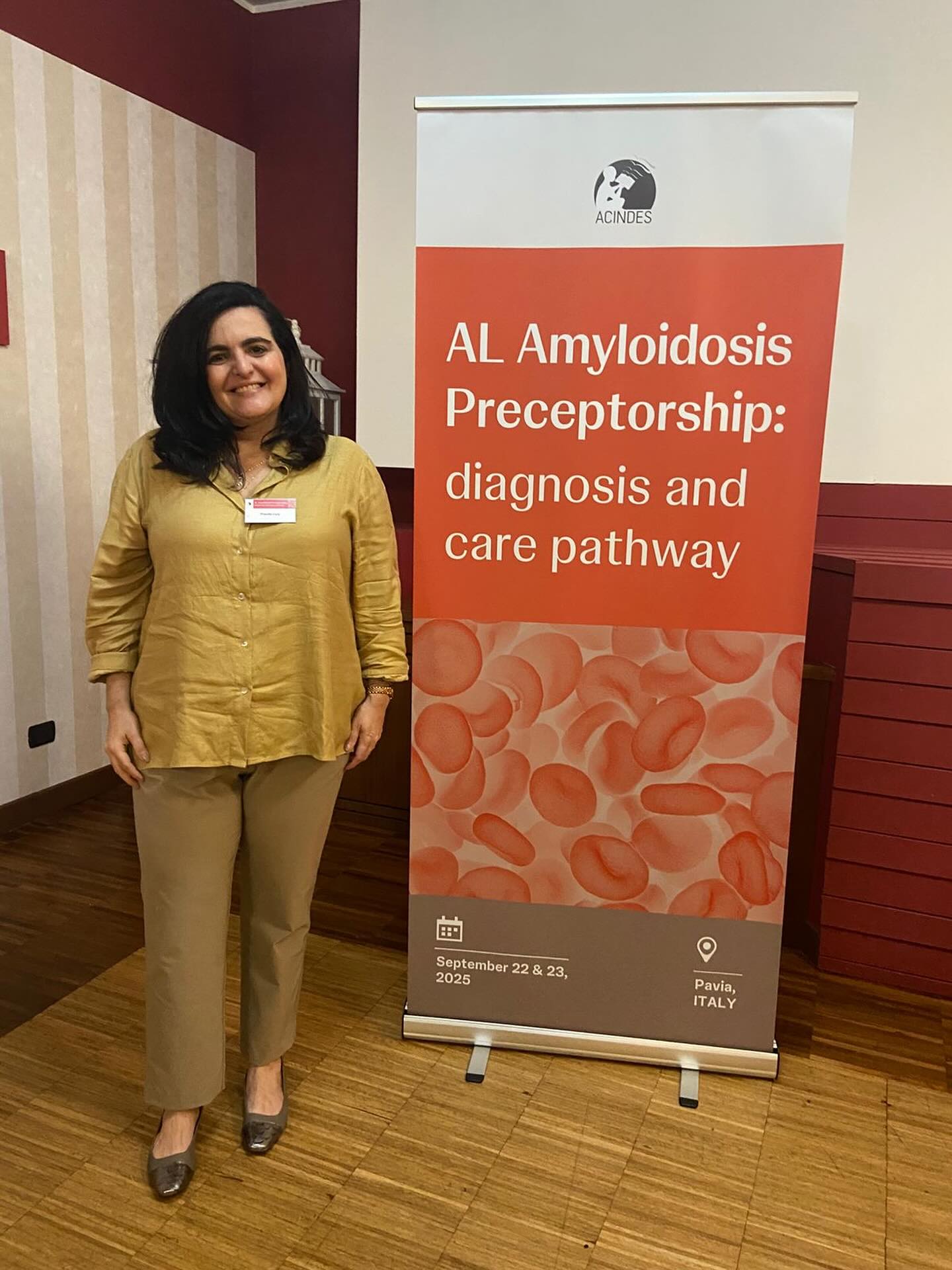 Nos dias 22 e 23 de setembro, nossa oncohematologista Dra. Priscilla Cury participou de uma preceptoria sobre Amiloidose AL na Universidade de Pavia, na Itália. O evento foi coordenado pelo Professor Giovanni Palladini, responsável pelo serviço de Amiloidose do Hospital San Matteo, pertencente à universidade.
#amiloidose #oncohematologia #mielomamúltiplo