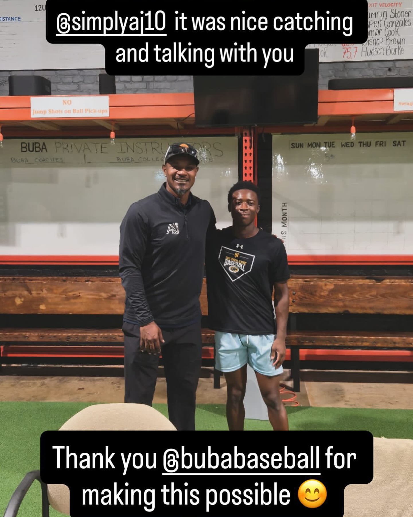 You never know who gonna pop in.