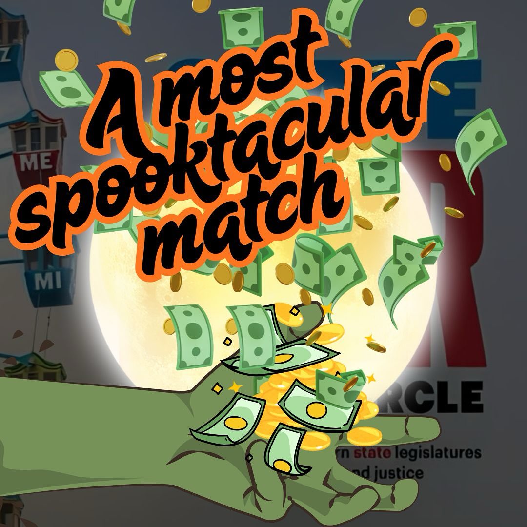 Starting today all contributions to our work in VA will be matched dollar for dollar up to $75,000 through October 28, 2025 or until the much runs out, whichever happens first.
Donate today to double your dollars and make sure the November 4 Virginia elections don’t turn spooky!! 💙😱
Find the link in our bio, or story to donate 🔗
