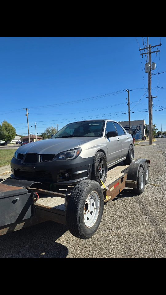 Its sad im starting to get used to seeing this thing in a trailer #subaru #subie #shitbox #broken
