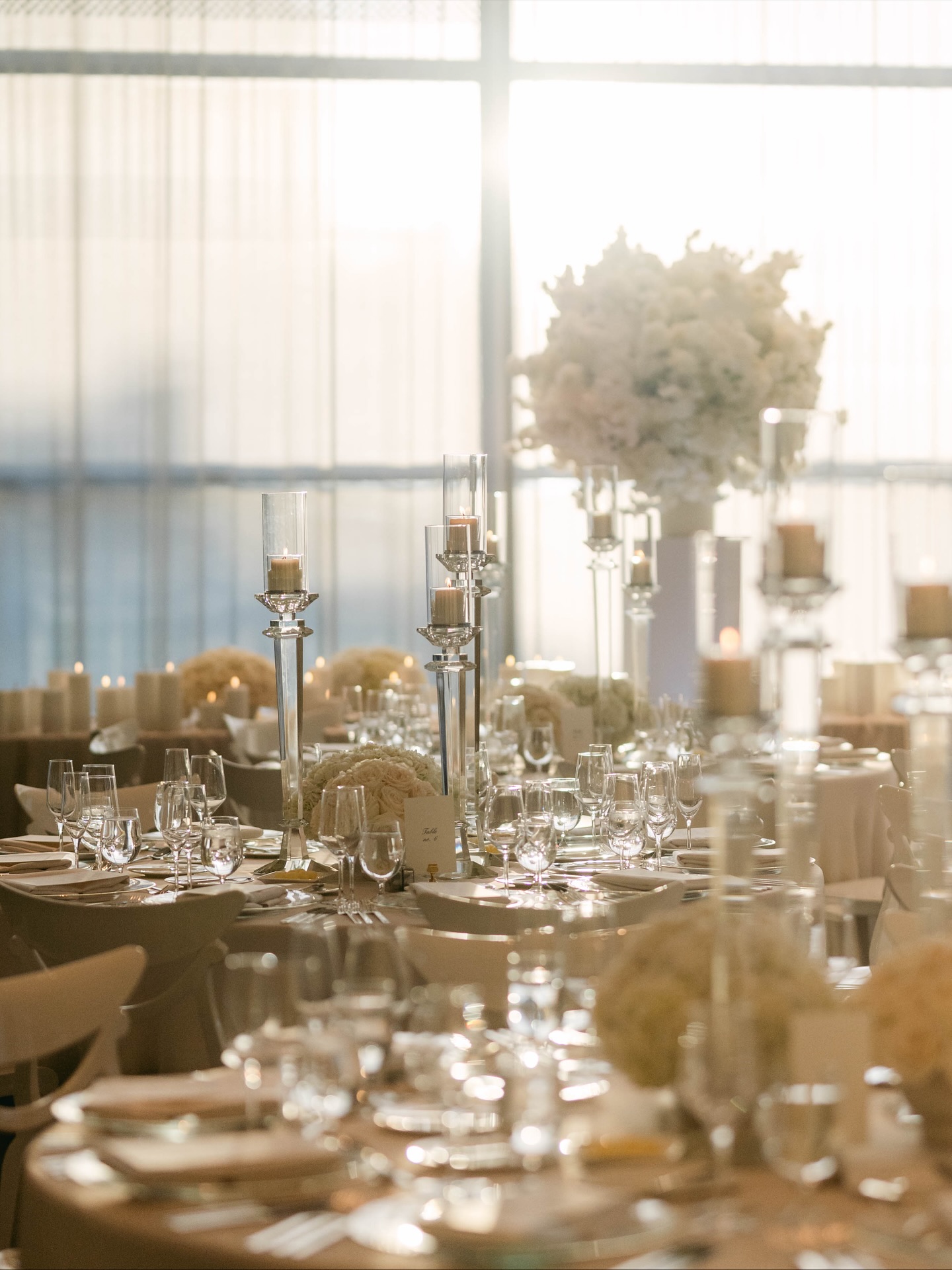 The golden hour glow was only the beginning of the magic that filled this space.
Timeless, soft, and elegantly layered this reception design. It was all about the subtle luxury.
Think creamy blooms, crystal candlelight, and a setting sun pouring in through floor-to-ceiling windows. The kind of romance you feel just walking in.
Vendors
@eventshoppe.ca
@fstoronto
@515photoco
@hairbycococourtney
@geebeauty
@arollschoice
@lavisheventmedia
@have_a_seat_events
@ypcatering
@detailzfurniturerentals
@estrellebridal
#TorontoWeddingPlanner #LuxuryWeddingReception #EditorialWedding #ReceptionGoals #RomanticWeddingInspo #CandlelightReception #WhiteToneWedding #TorontoWeddingVenue #WeddingReceptionDesign #WeddingTablescape #LuxuryWeddingDecor #WeddingPlannerLife #WeddingMoodboard #WeddingLightingInspo #InteriorInspo