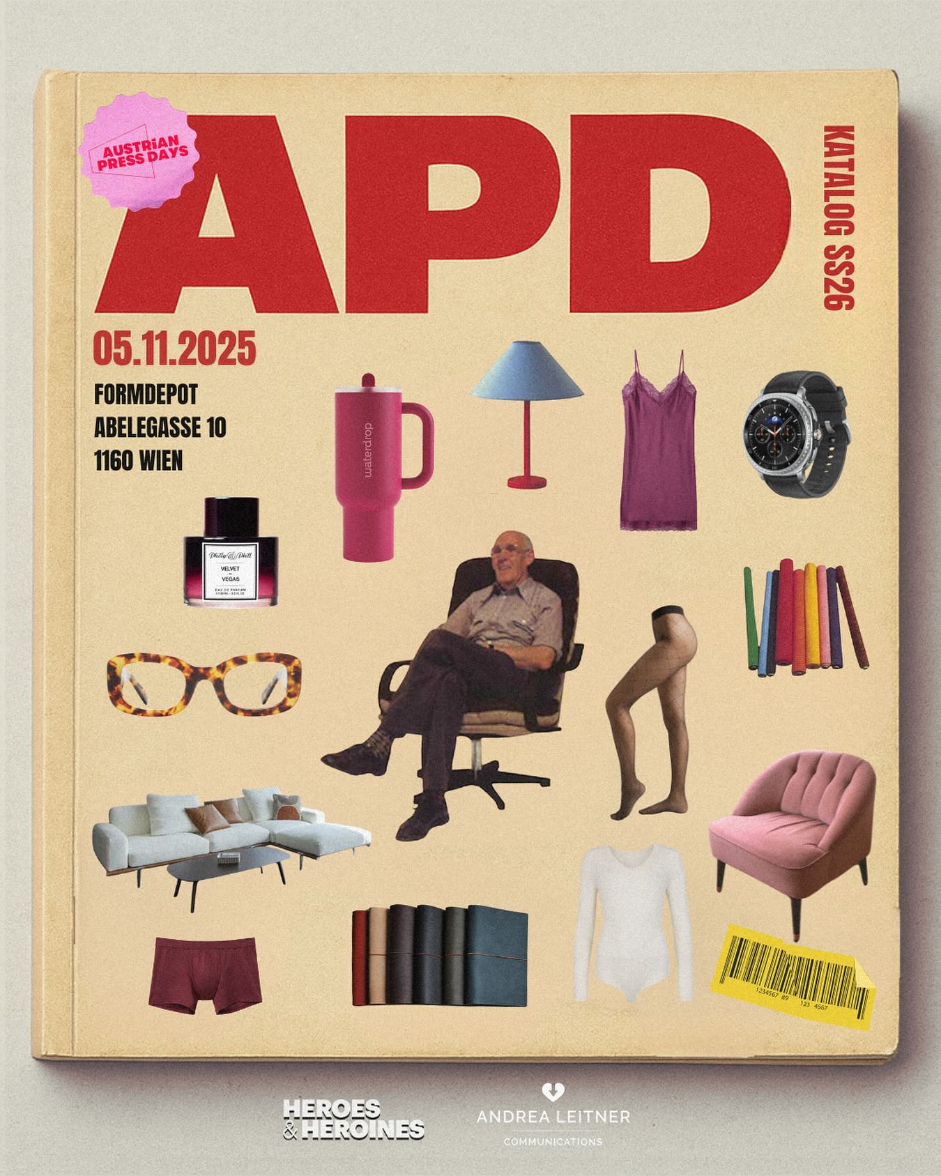 Come for the full season overview you needed, leave with a cart full of ideas you discovered along the way.
It’s the Austrian Press Day effect (you know the feeling).
APD Spring/Summer 2026 – brought to you by HEROES & HEROINES x ANDREA LEITNER COMMUNICATIONS, set in the inspiring halls of FORMDEPOT.
November 5th.
By invitation only.
@luxumbeauty @naifcare_de @viueyewear @calzedonia @falconeriofficial @tezenisofficial @iuman @intimissimi @waterdrop @paper_republic @samsungaustria