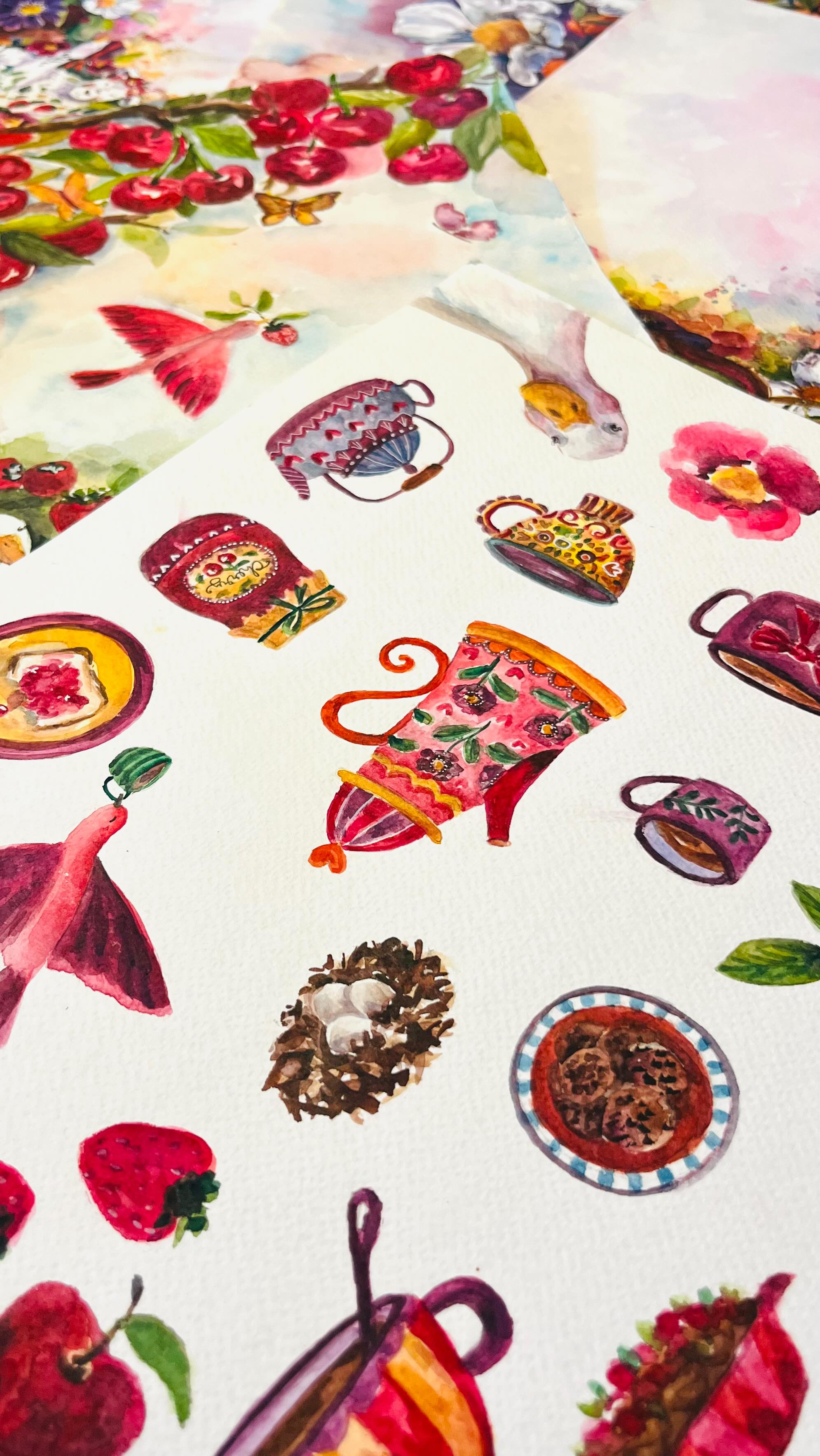 Good things take time💜 kijk mee in dit kleine fragment van real time handwerk!
Ik kan niet altijd goed laten zien hoeveel tijd er in het schilderwerk gaat zitten. Het is opgebouwd, laat voor laag. Alle fouten moet ik “oplossen” op een creatieve manier, want gummen gaan nauwelijks. Maar het is ook juist mooi, vertragen in het schilderwerk, rust vinden in m’n passie💜
#romyillustrations #romyillustrationsstationary #aquarelle #illustrator #stationery #stationeryaddict #happymail #watercolor #artwork