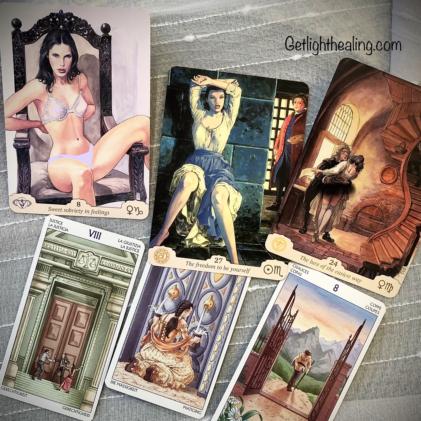 What My Soul Desires? 8 Venus in Capricorn/Justice
Your soul is calling you toward the power of sweet sobriety—a grounded way of being where emotional detachment serves wisdom, fairness guides action, & spiritual insight manifests as practical clarity. It desires (Venus) the maturity (Capricorn) to know that everything has its time and place, & that true discernment comes from stepping back from emotional overwhelm to see what’s genuinely right, fair, & true. In love, the Soul desires serious relationships built on equitable reciprocity. While it may not have the dramatic & frankly exhausting highs & lows, there’s a steady & reliable pace; understanding that quality relationships require effort & commitment.
What My Heart Fears? 27 Sun in Scorpio/ Temperance
Your heart fears losing control when deep emotions finally surface & yet this exactly what it needs. Grace & temperance urges that expressing these emotions—however frightening—is precisely what will restore inner balance. Your heart fears its own depth (Scorpio) & power (Sun) but freedom to be yourself requires allowing these submerged feelings to surface. Healing comes not from controlling them, but from letting them flow & being vulnerable.
What My Head Needs? 24 Venus in Virgo/ 8 of Cups
Someone may seek a shortcut & easily violate your boundaries to get what they want. Any trade of service must be equitable. Know your price before going in—establish your boundaries in advance, not in the moment or else risk compromising far more than you intended.
Be clear on this before negotiations (Venus) start &
be prepared to walk away if the compromise becomes too dear. Without this clarity, you’ll find yourself disappointingly over-compromised—having given more of yourself than you were ready or willing to sacrifice (Virgo).
#tarot #the78doorstarot #tarotguidance #cartomancy #virgo #scorpio #capricorn #venus #getlighthealing #morriscountynj