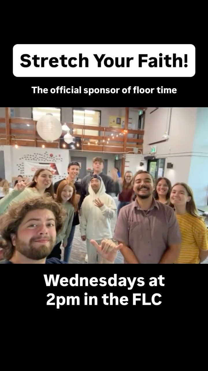 Want to schedule some official floor time in your day? (While also stretching your body and growing in your faith?)
Join us for Stretch Your Faith! Every Wednesday at 2pm join Julian as he leads the group in a time of stretching, followed by a brief devotional.
All are welcome!