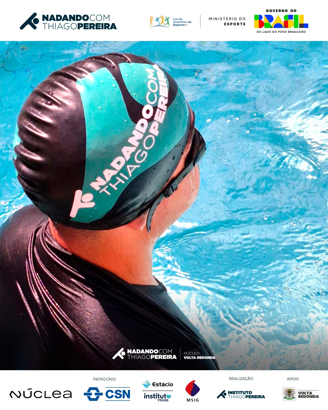 Para cada braçada, existe um olhar atento. 👀🌊
No Nadando com Thiago Pereira – Núcleo Volta Redonda, nossos professores estão sempre acompanhando cada detalhe, garantindo a segurança, o aprendizado e a evolução das crianças e adolescentes. 💙
Mais do que ensinar a nadar, é estar presente, acolher e orientar — porque cada aluno merece aprender com confiança e proteção.
Obrigado aos parceiros @oficialnuclea, @fundacaocsn, @institutoyduqs e @mitsuisumitomoseguros_oficial por acreditarem nessa missão junto com a gente. ✨
#NadarÉViver #TransformaçãoPeloEsporte #SegurançaNaÁgua #ImpactoSocial #InclusaoSocial #EsporteParaTodos #ODS #EsporteQueTransforma
