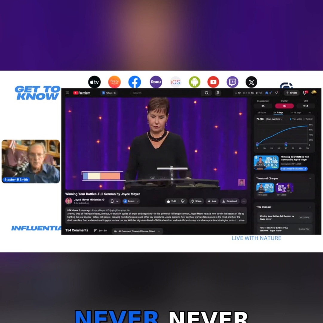 Put on the Armor of God. Have gratitude and enjoy everyday.
#gettoknow #leadership #stephenrsmith #thelwnfoundation #success #homeless #mentalthealth #cancersupport #armorofgod #community #nonprofit #homelessness #support #transformation #voluneer #successstories #communitysupport #leadershipseries #leadership #gettoknowbroadcast #education #podcast #charity #impact #tvshow #e360tv #series #empowerment