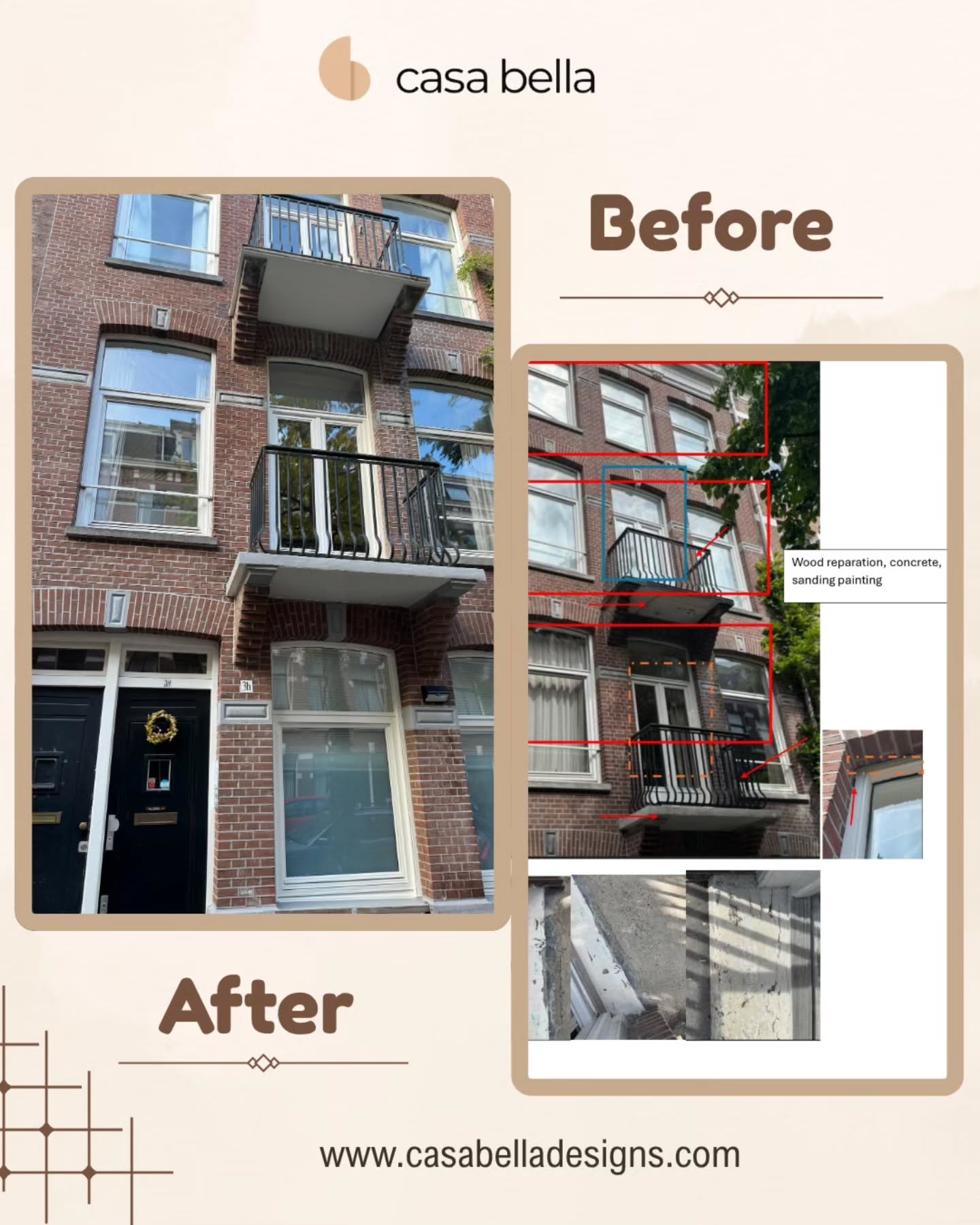 Water damage and surface cracks can silently weaken your property over time — but we stop the problem before it spreads. From leak detection and wood restoration to expert repainting, our team ensures every detail is restored to perfection.
Professional service for homes, apartments, and commercial spaces you can trust.
#waterleakrepair #woodrestoration #propertymaintenance #homerepair #buildingrenovation #paintingprofessionals #structuralrepair #moisturecontrol #propertycare #renovationexperts #amsterdamhomes #amstelveenrenovation