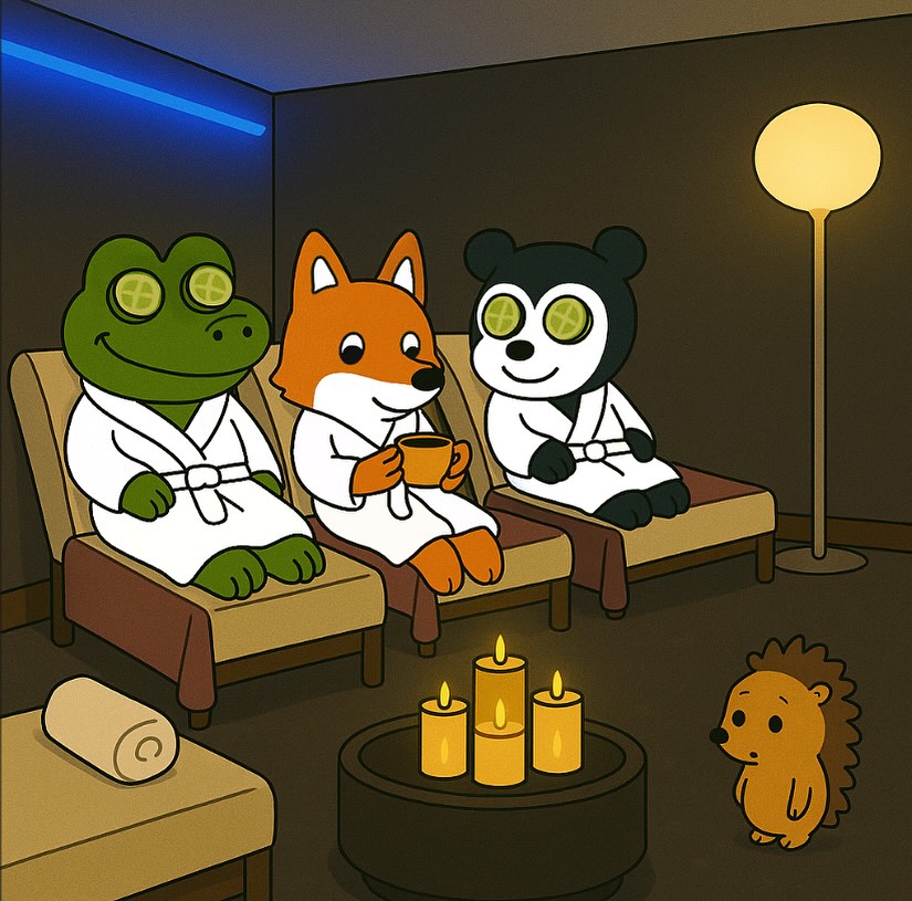 The Bristol Crocodile and his woodland friends are winding down at the spa 🧖♂️✨
Fox is blissfully enjoying a herbal brew.
While Hedgehog is still unsure about the whole “lying on your back and doing nothing” concept…
#BristolCrocodile #SpaDay #WoodlandWellness #HerbalTeaTime #SelfCareAnimals #BristolArtist #CrocodileAdventures #RelaxationMode #ButNotForHedgehog #CartoonCreatures