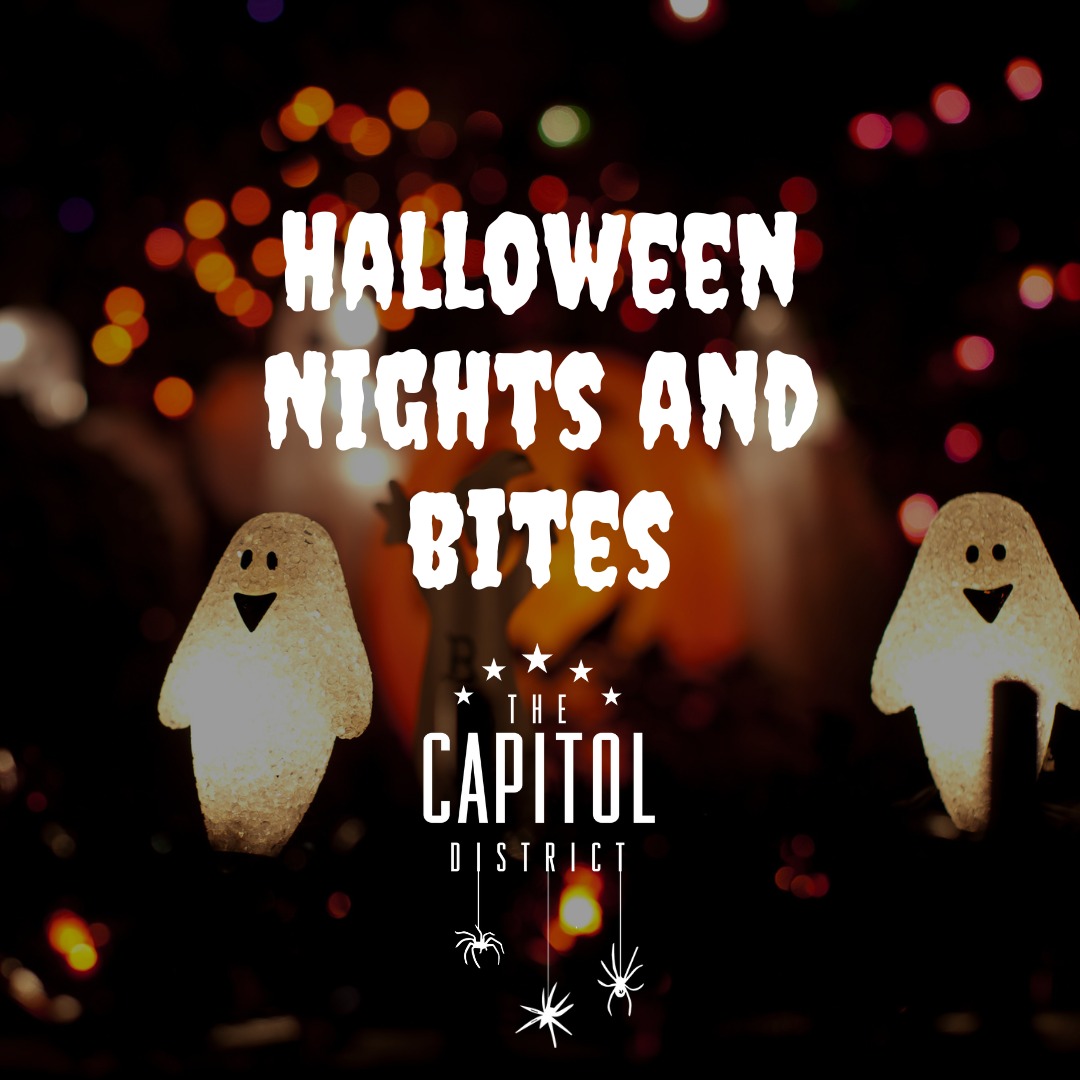 It’s getting spooky in The Capitol District! 🎃 From Halloween parties to scary-good drink specials, there’s something fun around every corner. Check out all of our Halloween happenings!
👻 Halloween Glow Party in the Plaza on Saturday, October 25. For $20, you'll get glow supplies, food from Frank's Pizzeria, @brunchboxomaha, and @insomniacookies, plus a drink ticket for @anniesirishpubomaha! Plus, try your swing at @netpar_golf with glow-in-the-dark golf for your chance to win a prize!
👻 Join @anniesirishpubomaha, @beercanalleybar, and @the_exchange_bar at their Nightmare on Capitol Costume Party on October 31st and November 1st! Prizes will be awarded for the best costumes at midnight at Beer Can Alley!
👻 @moeandcurlyspubandgrill and Grill is throwing down on Halloween night (10/31) with three bars, including their spooky speakeasy (@howardandfine), a costume contest, chillingly good drink specials, and of course, karaoke all night long!💃
👻 Jewelloween @jewellomaha - Enjoy live performances from Omaha Broadway Bar, themed cocktails, and a whole bunch of Halloween fun. Costumes encouraged if you're feeling festive! (10/24, 10/25 & 10/31)
👻 @thestuffedoliveomaha has a scary good lineup of marinis perfect for Halloween and fall weather! Here through 11/2. 🎃🍸