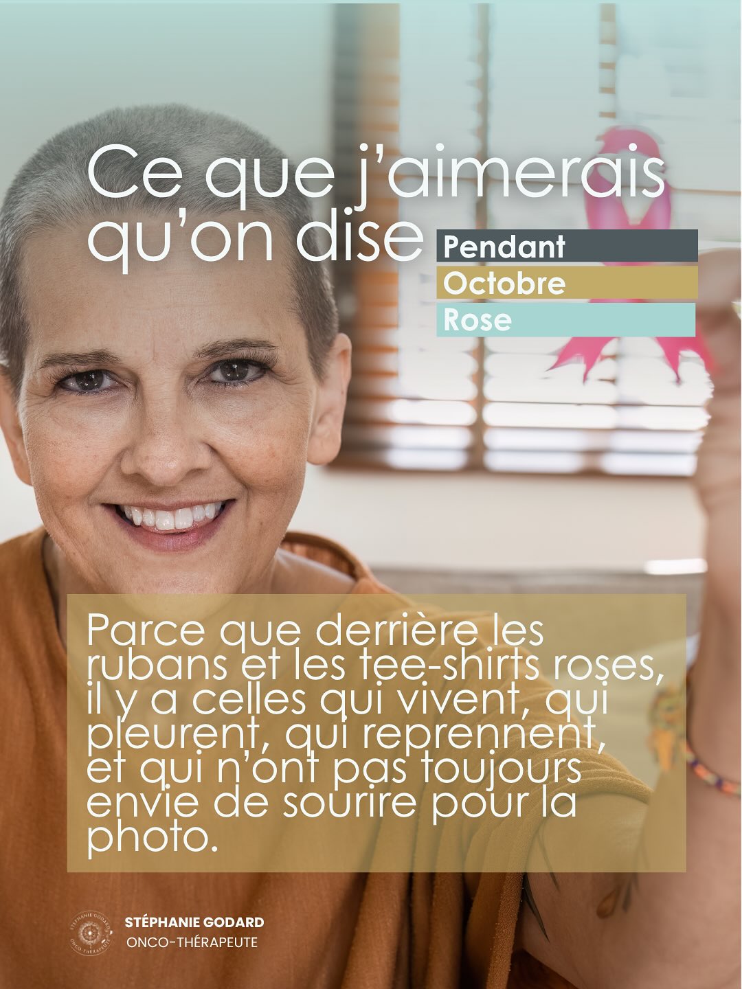🎀 Octobre Rose.
Les rubans, les campagnes, les sourires sur les affiches.
Et derrière… un mélange de gratitude, de lassitude, parfois de colère.
Parce que ce mois qui veut bien faire peut aussi faire mal.
🩷 On parle beaucoup de prévention,
mais très peu de ce que ressentent celles qui vivent encore avec la maladie,
ou celles qui essaient simplement de se reconstruire après.
Certaines me disent :
“Je me sens invisible dans tout ce rose.”
“Je n’ai pas envie de participer.”
“Je culpabilise de ne pas me sentir inspirée.”
🌫️ Octobre Rose, pour elles, c’est une vague d’émotions contradictoires :
la peur de revivre,
la fatigue d’entendre “tu es forte”,
et cette impression de décalage entre ce qu’on montre et ce qu’elles traversent vraiment.
Oui, la prévention est essentielle.
Mais la justesse émotionnelle l’est tout autant.
🕊️ Dire “je t’écoute”,
“ce que tu vis est légitime”,
“tu n’as pas à sourire pour me rassurer” —
c’est aussi une forme de soin.
Un soin invisible, mais profondément humain.
🎙️ Et si Octobre Rose servait aussi à ça :
👉 apprendre à parler vrai.
Parce qu’avant de sauver des vies,
il faut parfois savoir accueillir celles qui essaient encore de la reconstruire.
💬 Et vous, quelle phrase vous a vraiment fait du bien pendant cette période ?
#octobrerose🎀 #cancerdusein #emotionscancer #rubanrose #cancerfeminin #oncoaching #cancercoaching #prevention #parlervrai #justesseémotionnelle #santementale #vivreavecuncancer