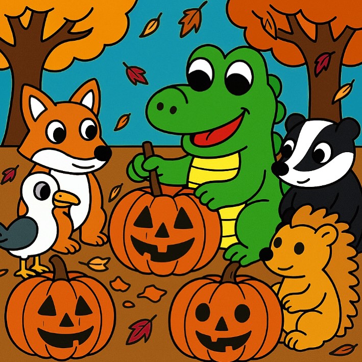 🎃 It’s nearly that time of year when creativity runs wild on pumpkins!
The Bristol Crocodile is having a practice run with his woodland friends, showing them how it’s done, with plenty of giggles, autumn leaves, and friendly competition. 🍂✨
#BristolCrocodile #PumpkinCarving #AutumnVibes #BristolIllustration #ChildrensIllustration #WoodlandFriends #HalloweenFun #CliftonSuspensionBridge #BristolArtist #CrocodileAdventures #KidsBooks #PictureBookArt #PumpkinSeason #PictureBookArt
#ChildrensBooks
#KidsBookstagram
#ReadAloudMagic
#IllustrationForKids
#StorybookArt
#CreativeKidsBooks
#MadeInBristol
#IllustratorsOnInstagram
#WhimsicalIllustration
#AnimalIllustration
#StorytimeAdventures