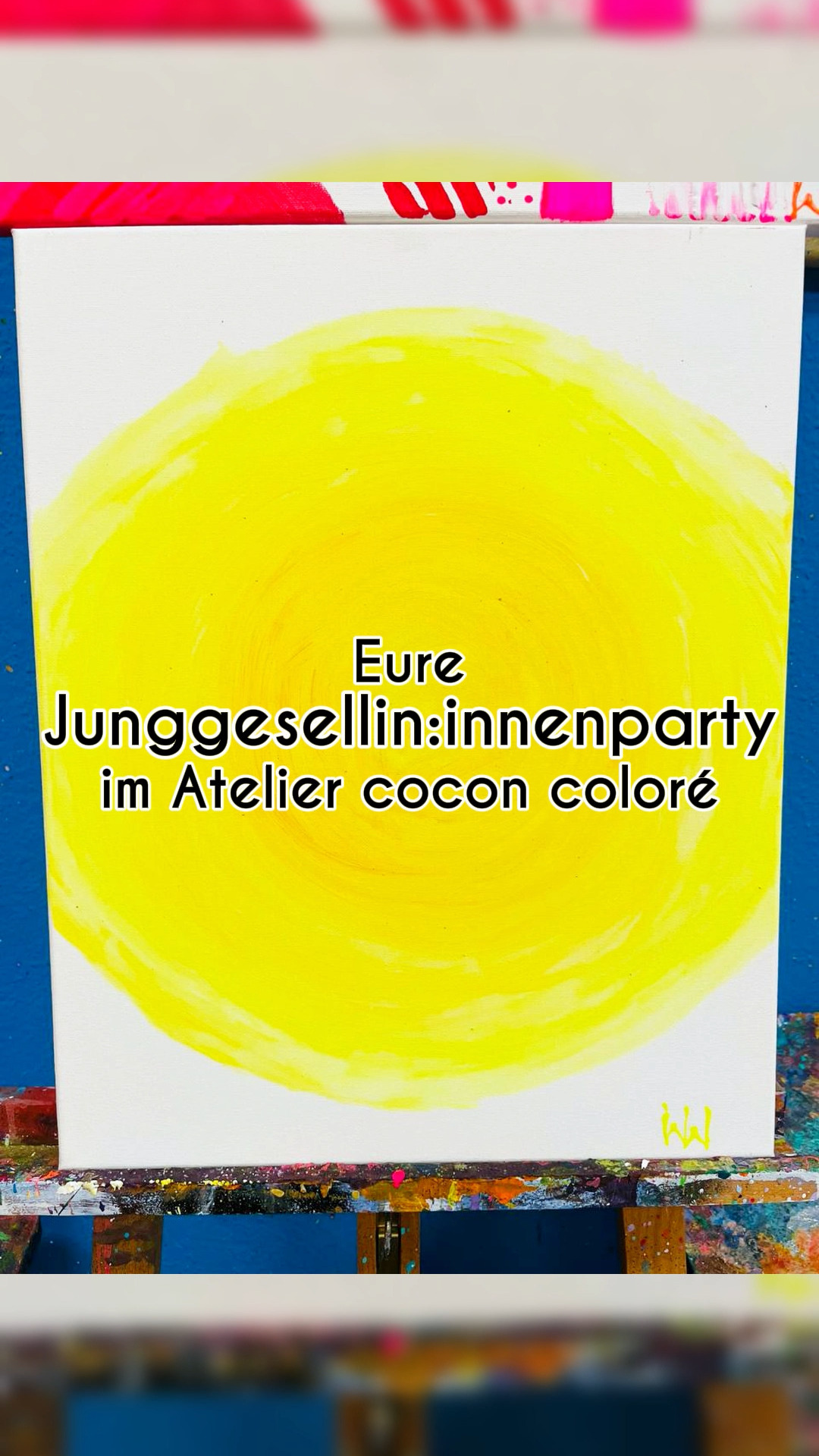 Party, Glitzer & Kunst! 💕🎨
Feiert eure Junggesellinnenparty kreativ bei uns im Atelier cocon coloré – Deko, Spaß & eure eigenen kleinen Meisterwerke! ✨
Jetzt eure Party über unser Kontaktformular buchen! 🌸
#junggesellinnenparty #ateliercoconcolore #kreativemomente #mädelsabend #artparty #kunstmitspaß #partyvibes #creativefun