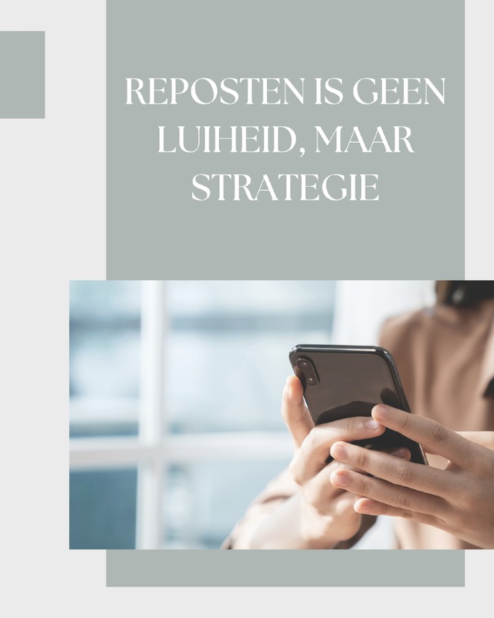 Waarom je je best presterende post moet herhalen
🌀 Reposten = geen luiheid, maar strategie.
Goede content verdient een tweede (of derde) kans.
En guess what? 80% van je volgers zag ‘m de eerste keer niet.
💡 Wat kun je doen:
– Zelfde inhoud, andere visual
– Zelfde post, andere caption
– Zelfde tip, maar als video of reel
📈 Resultaat: meer bereik, meer herkenning, minder contentdruk.
#ContentHerhalen #StrategischRecyclen #SlimmerWerken