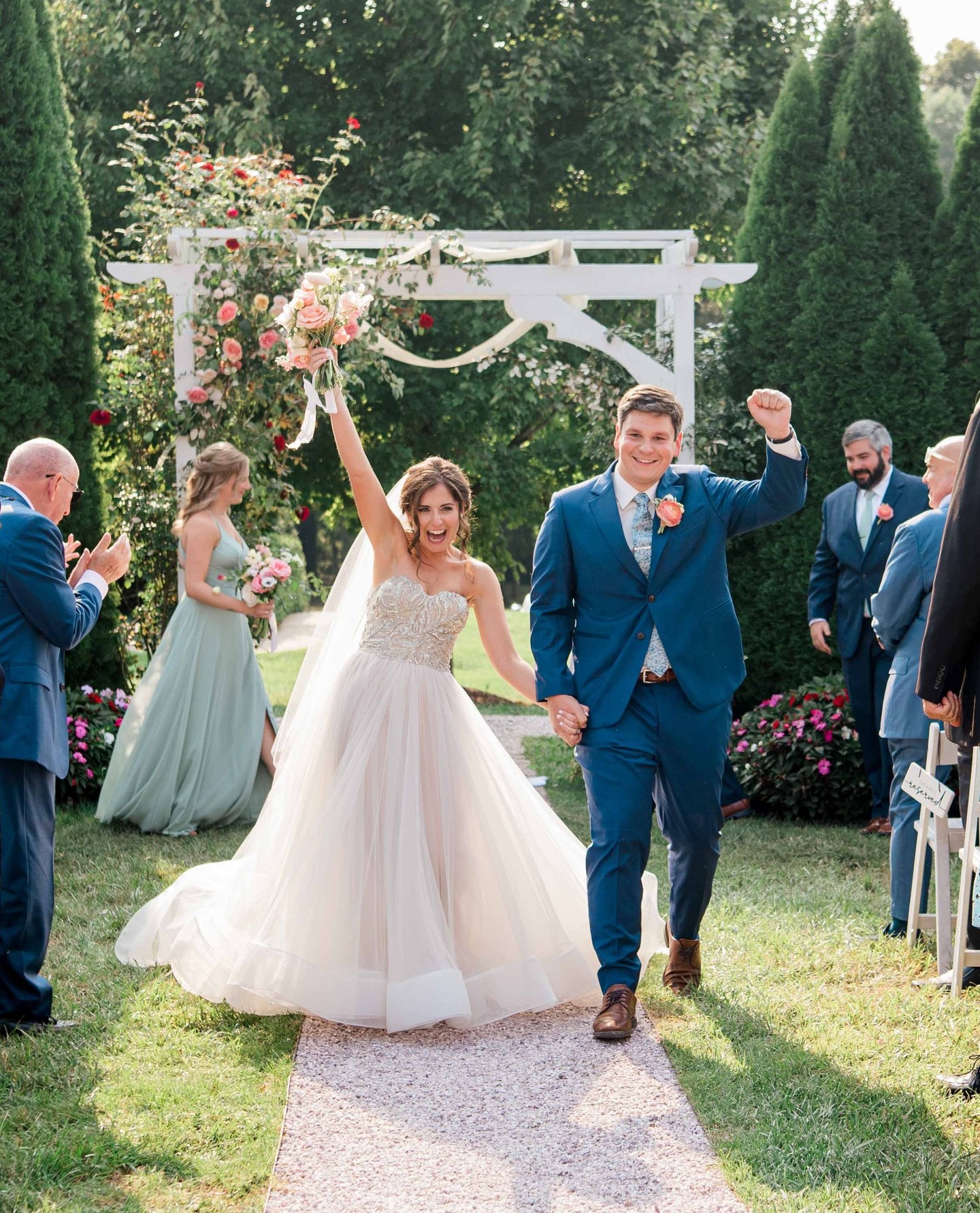 There's nothing quite like the feeling of that post-ceremony walk! It's one of the most joy-filled moments of the entire day.
Remember to take your time and savor the moment—no need to rush! Feed off the audience's energy, because their excitement is contagious!
My goal is to capture it all authentically, preserving the genuine joy and love you share. Here's to making every step down the aisle a memory to cherish forever!
—
Venue: @antrim1844
Wedding Planner: @tarynblakeevents
Photography @saravarsphotography
Hair and MUA: @brushedbeautyllc_
Florals: @tilledstudio
Wedding gown: @betsyrobinsonsbridal
Menswear: @bmorecustom + @josabank
Band: @bachelorboysband
Officiant: @sealedwithakissofficiants by Kait
Videography: @jarbog2
Cake/Cupcakes: @sugarbakers_cakes
—
📸 Sara Vars Photography
💍 Wedding, Engagement & Branding Photographer
📖 Specializing in Classic Editing & Storytelling Style Photography
📍 Maryland, DC, Virginia
🔗 Link in bio for Availability 📅