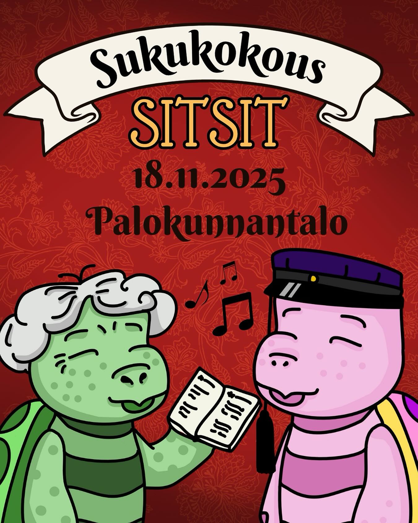 Kide.app lipunmyynti on alkanut! 🎉
Tervetuloa sukukokoukseen! 👨👩👦
Onko äiti aina halunnut nähdä, mitä ne sitsit oikeasti ovat? Tai haluatko näyttää serkulle, miten Hämeenlinnassa sitsataan? Nyt siihen on täydellinen tilaisuus! 🤩
HIOP ry:n järjestämät Sukukokous-sitsit kutsuu koolle opiskelijat ja heidän uskollisimmat (tai pahaa-aavistamattomat) sukulaisensa!
Ota mukaan äiti, isä, sisko, serkku, puoliso tai se yksi perhejuhlien legendaarinen eno, ja tule kokemaan sitsit, joista suvussa puhutaan vielä joulupöydässäkin. Voit myös kutsua mukaan rakkaan ystävän, joka on kuin perhettä sinulle 👯♀️🩷
Älä kuitenkaan tuo tapahtumaan alaikäisiä sukulaisiasi 🔞👶
Mitä: Sukukokous-sitsit, tuo sukulaisesi sitsaamaan!
Missä: Palokunnantalo, Palokunnankatu 18, 13100, Hämeenlinna
Milloin: Tiistaina 18.11. klo 17:30
Liput:
Lipun hintaan sisältyy yksi 4 cl juoma, yksi 0,33 l juoma, haalarimerkki sekä pientä purtavaa.
🎟️ Parilippu JÄSEN: 20 €
🎟️ Parilippu EI-JÄSEN: 30 €
🎟️ Tripla lippu JÄSEN: 30 €
🎟️ Tripla lippu EI-JÄSEN: 45 €
🎟️ Single lippu JÄSEN: 10 €
🎟️ Single lippu EI-JÄSEN: 15 €
TÄRKEÄÄ! Parilippu on kahden hengen lippu. Triplalippu on komen hengen lippu. Pari- ja triplalipuissa riittä, että yksi sitsaajista on jäsen. Lisäohjeita lipunostoon Kide.appissa.
Jäsenhintaiseen lippuun vaaditaan Insinööriliiton jäsenyys, joka tarkastetaan kaikilta jäsenlipun ostaneilta lipuntarkastuksen yhteydessä. Helpoiten todistat jäsenyytesi ILRY Mobiili -sovelluksen avulla.
Tervetuloa sitsaamaan! 💜🐢