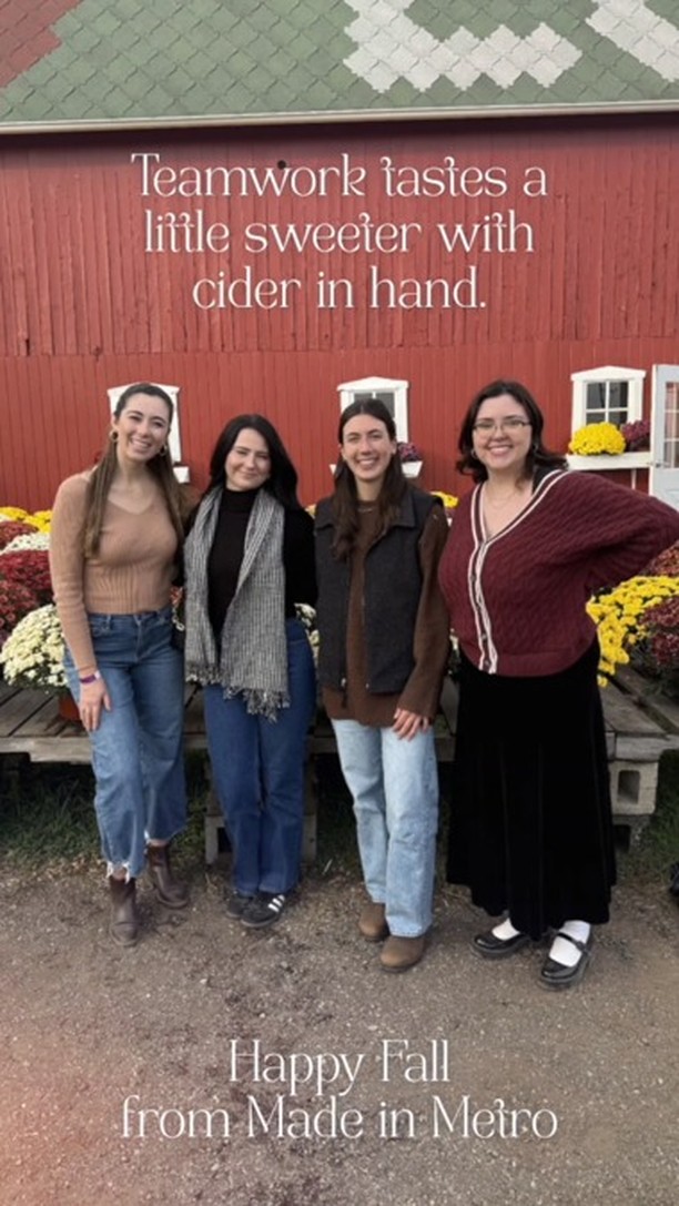 🍎 Fall fun, team bonding, and a little cider magic — our crew spent the day soaking up all the cozy vibes at @longfamilyfarm ! Because around here, teamwork tastes a little sweeter with a cider in hand. 😉
✨ Want results that stand out this season? Let’s chat!
📞 248-880-1420 | 📧 Courtney@madeinmetro.com
#MadeInMetro #DetroitMI #ContentCreation #TeamBonding #MarketingTeam