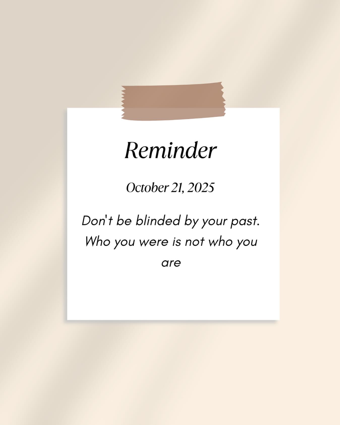 Past don’t affect the future 🔮