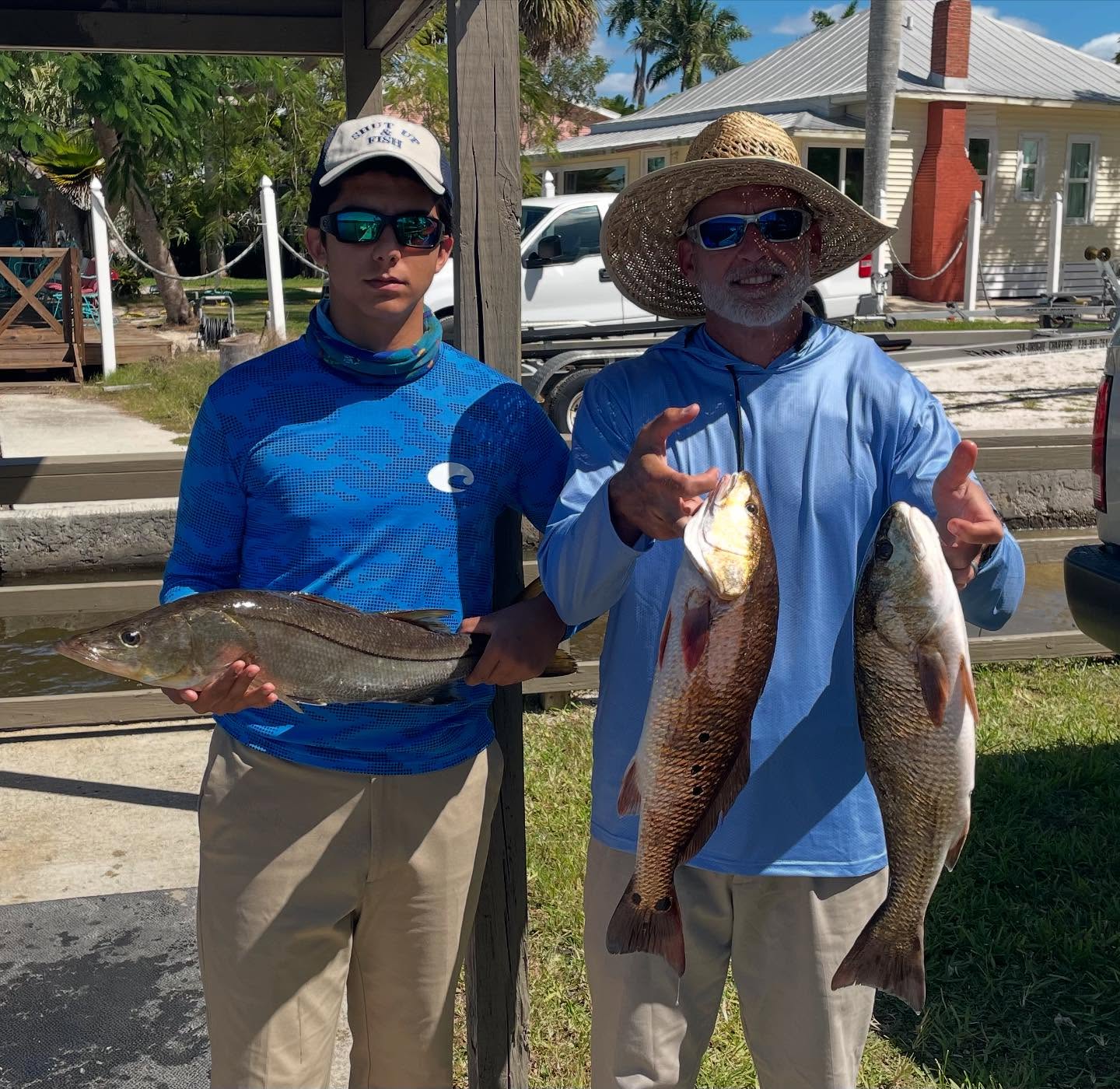 meet me at the #rodandgunclubevergladecity cleaning station! My clients and I are now enjoying beautiful weather, and a great bite 🎣 I am proud to honor our military and first responders with special pricing 🇺🇸 Call me for details 📲 305-778-5342 #a2fishingcharters #irtreels #cajuncustomrods #donnmarpliers #reelfishyapparel #tfoflyrods #palmythgloves #fourhorsementackle #fortressmarineanchorsusa