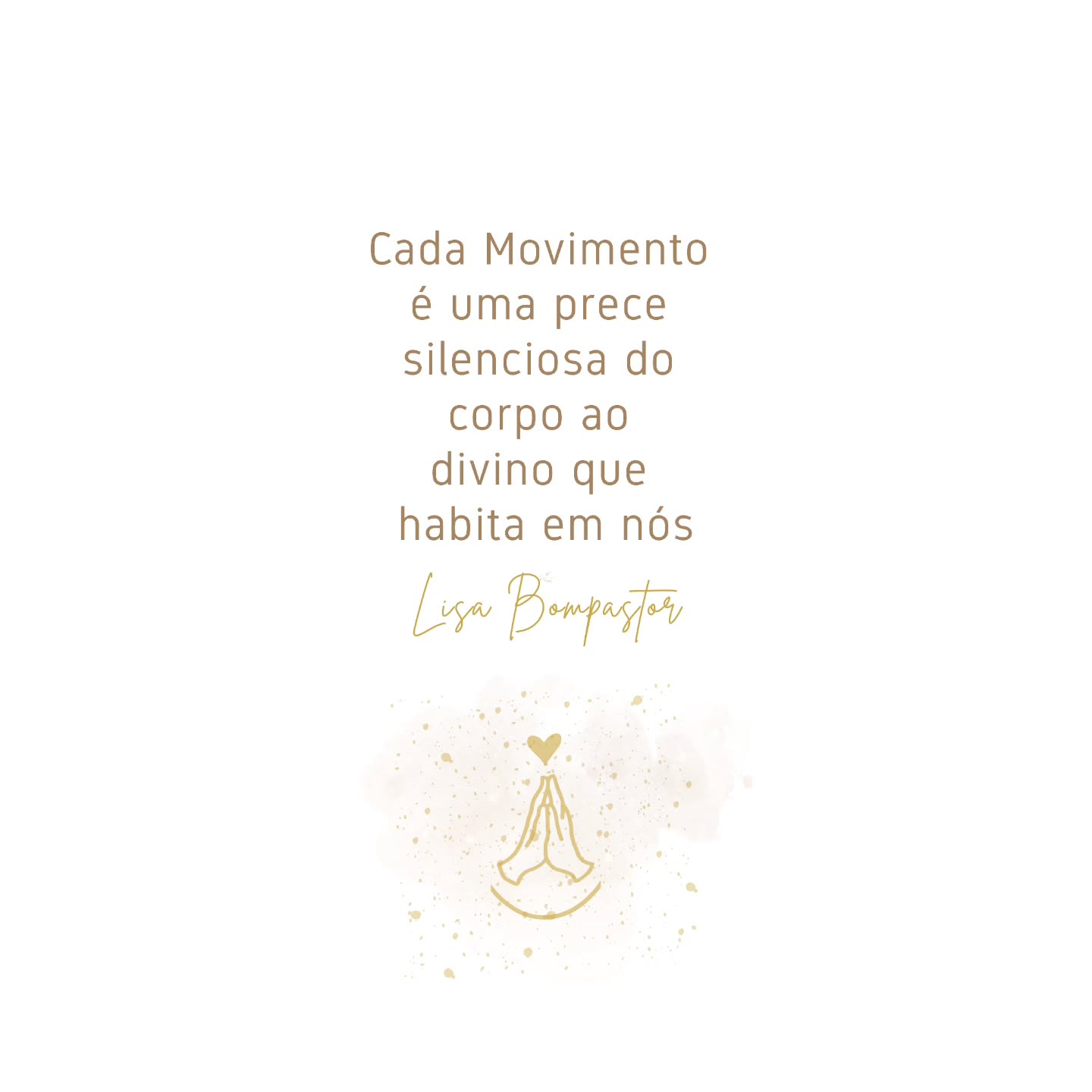 Nem todo o movimento é físico.
Há movimentos que nascem da alma,
silêncios que dançam dentro de nós,
momentos em que o corpo se torna oração.
Talvez seja por isso que, quando dançamos com presença, algo maior nos atravessa, e tudo faz sentido.
Se este pensamento te tocou, guarda-o.
E partilha com quem também vive o corpo como templo.
Com Amor, ❤️
Lisa Bompastor
Agenda
Especialização em Movimento Terapêutico
5ª edição / Porto
Inscrições abertas
- Link na bio -
#movimentoterapeutico #dançaterapia #movimentoconsciente #presença #autenticidade #almaecorpo #lisabompastor #espiritualidadefeminina #terapiadocorpo #psicologiacorporal #mindfulmovement