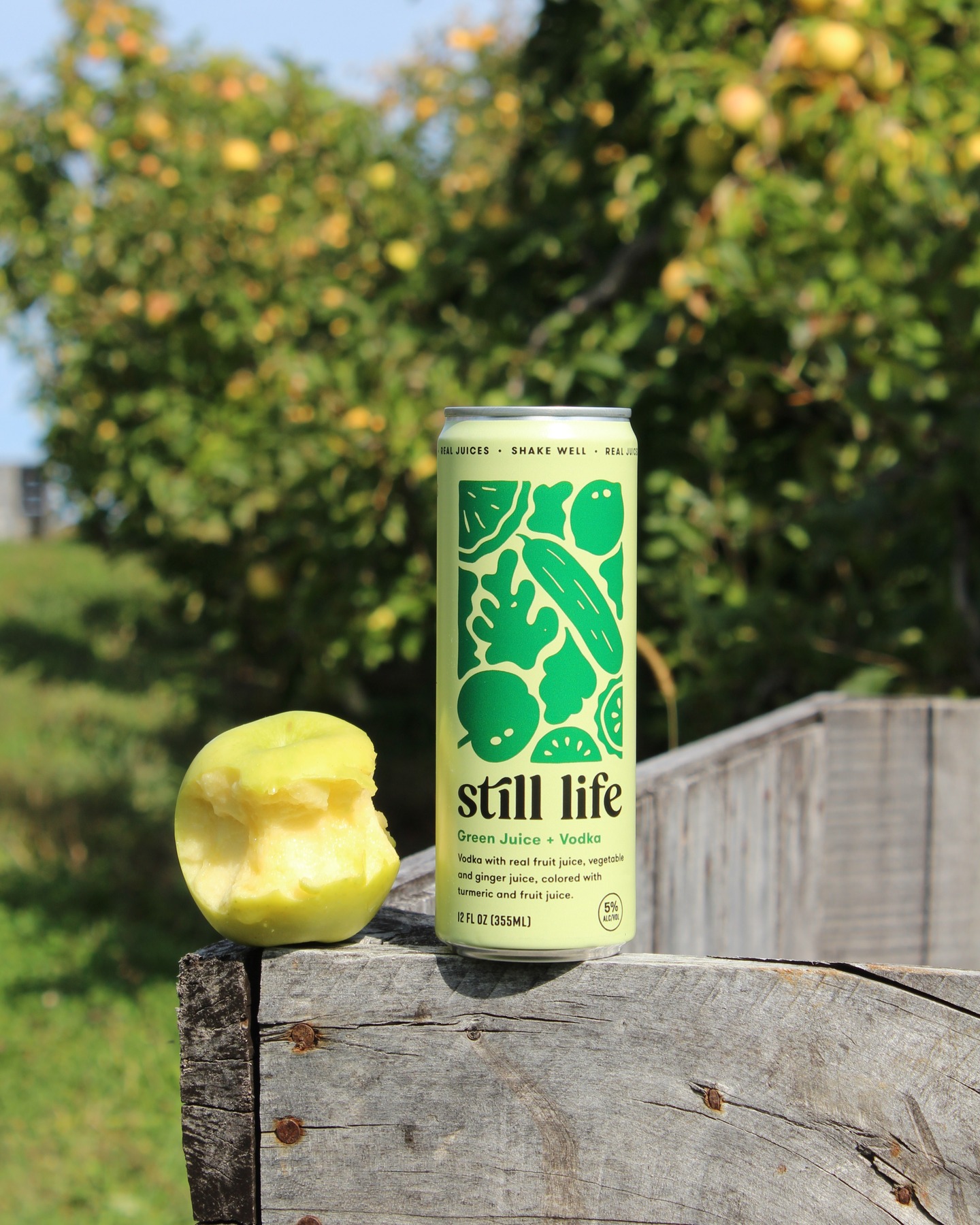 An apple (and still life) a day...
My granny smith would not understand vodka green juices. Drink better, stay core-geous.