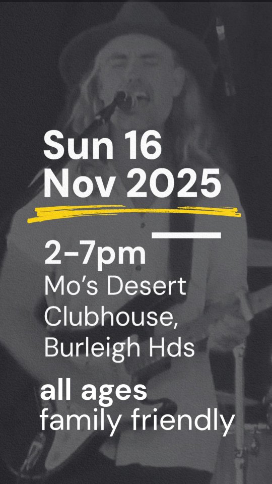 🎶 A celebration of the touring life!
Louder Than Life: The Touring Musician’s Handbook launches Sunday 16 Nov at Mo’s Desert Clubhouse.
Panel discussion + live sets from Matty Rogers Band, HaydenGoSeek & uong-bo.
Book available exclusively at the launch – online sales from 2026.
Tickets: https://www.mosdesertclubhouse.com/events/louder-than-life-book-launch-all-ages
#LouderThanLifeLaunch #EmilyRockit #LiveMusic #TouringMusicians #MattyRogers