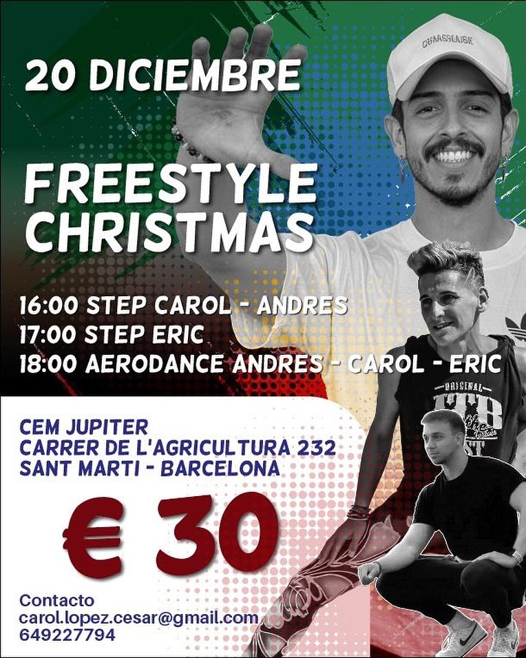 ❤️🔥 Hermos@s, nos vamos pa’ Barcelona pues! 🎄C’est avec grande joie et un immense plaisir qu’on vous partage cette nouvelle ✨🌟 @carol.lopez.cesar @erickk3 et moi même « on stage » pour passer un super moment de freestyle avec vous! 🤩❤️🔥 Et oui c’est Noël et notre plus grand cadeau c’est de partager cette convention avec toi ❤️🔥🎄 Prenez vos plus beaux sourires, on va passer un super moment ensemble 🤩❤️🔥
On se retrouve à Barcelona Hermos@s 🥰❤️🔥