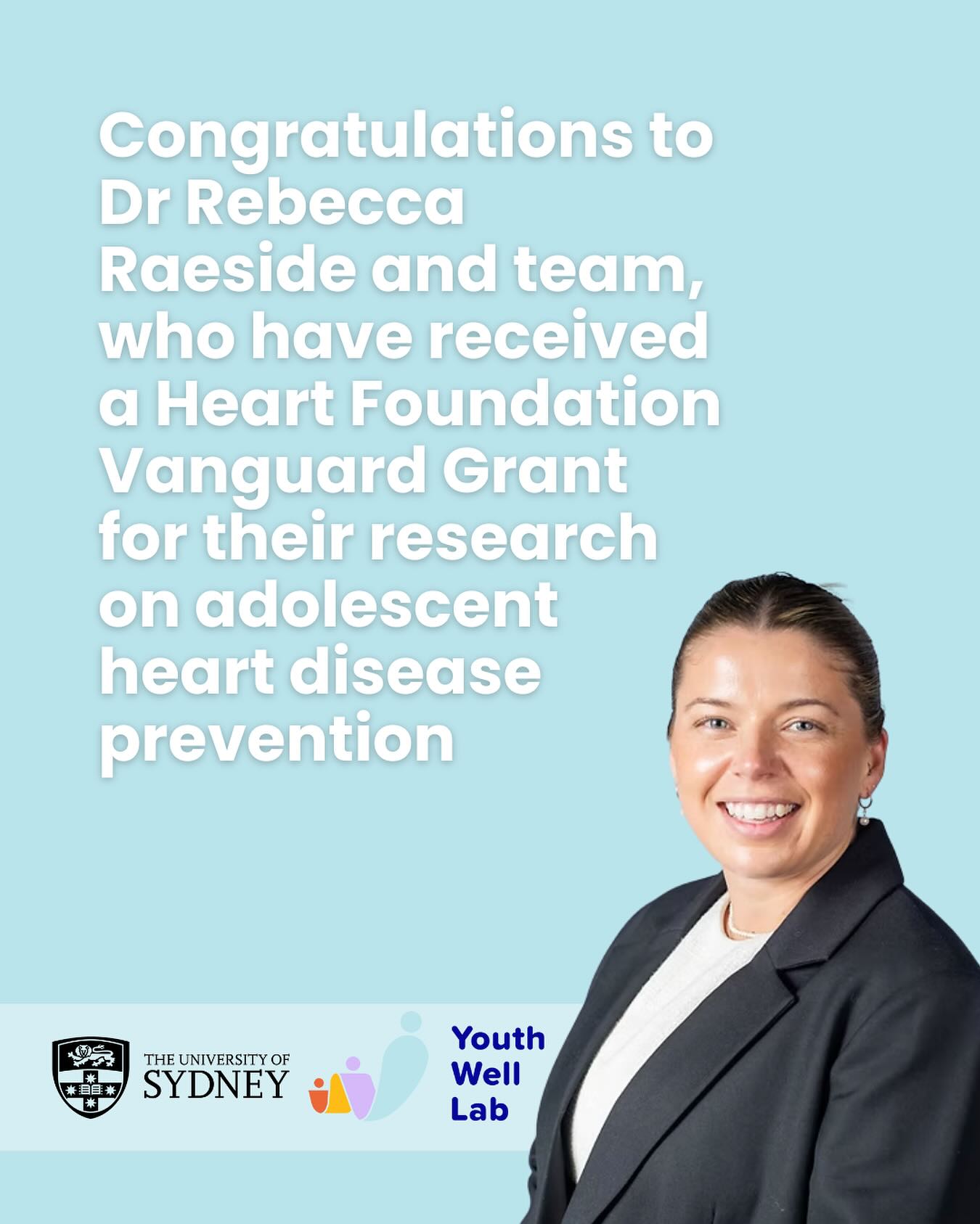 👏 Huge congratulations to @dr.rebecca.raeside from @Sydney_Uni, who’s been awarded a @heartfoundationau Vanguard Grant for her project Health4MePLUS, a new smartphone app co-designed with young people to improve heart health 🫀 and mental wellbeing 💬
Adolescents might be free from cardiovascular disease, but they’re not free from risk. Health4MePLUS is about creating digital tools with young people to support healthier futures.
#HeartHealth #YouthWellbeing #DigitalHealth #PublicHealth #HeartFoundation #AdolescentHealth #Health4MePLUS