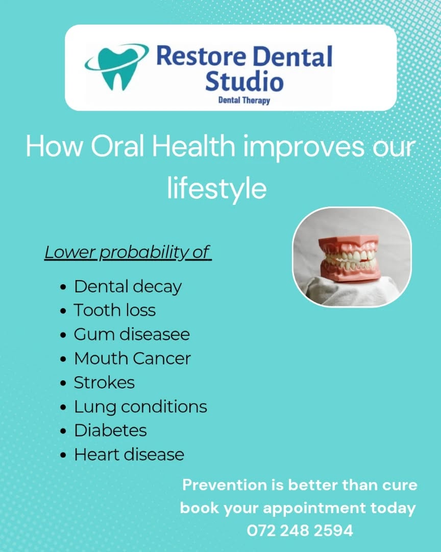Restore your lifestyle by restoring your teeth😁