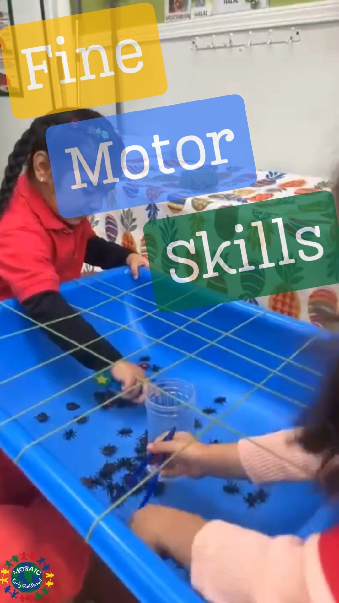 💪✨ Fine motor fun in action! ✨💪
Our preschoolers practiced using tweezers to pick up small objects today—building hand strength, coordination, and focus with every pinch and grab! Activities like these prepare little hands for writing and other important skills. 🌟✋
.
.
.
.
.
#finemotorskillsactivities #PreschoolLearning #HandsOnFun #EarlyEducation #LittleHandsBigSkills #mosaicearlychildhood #northshorefamilies