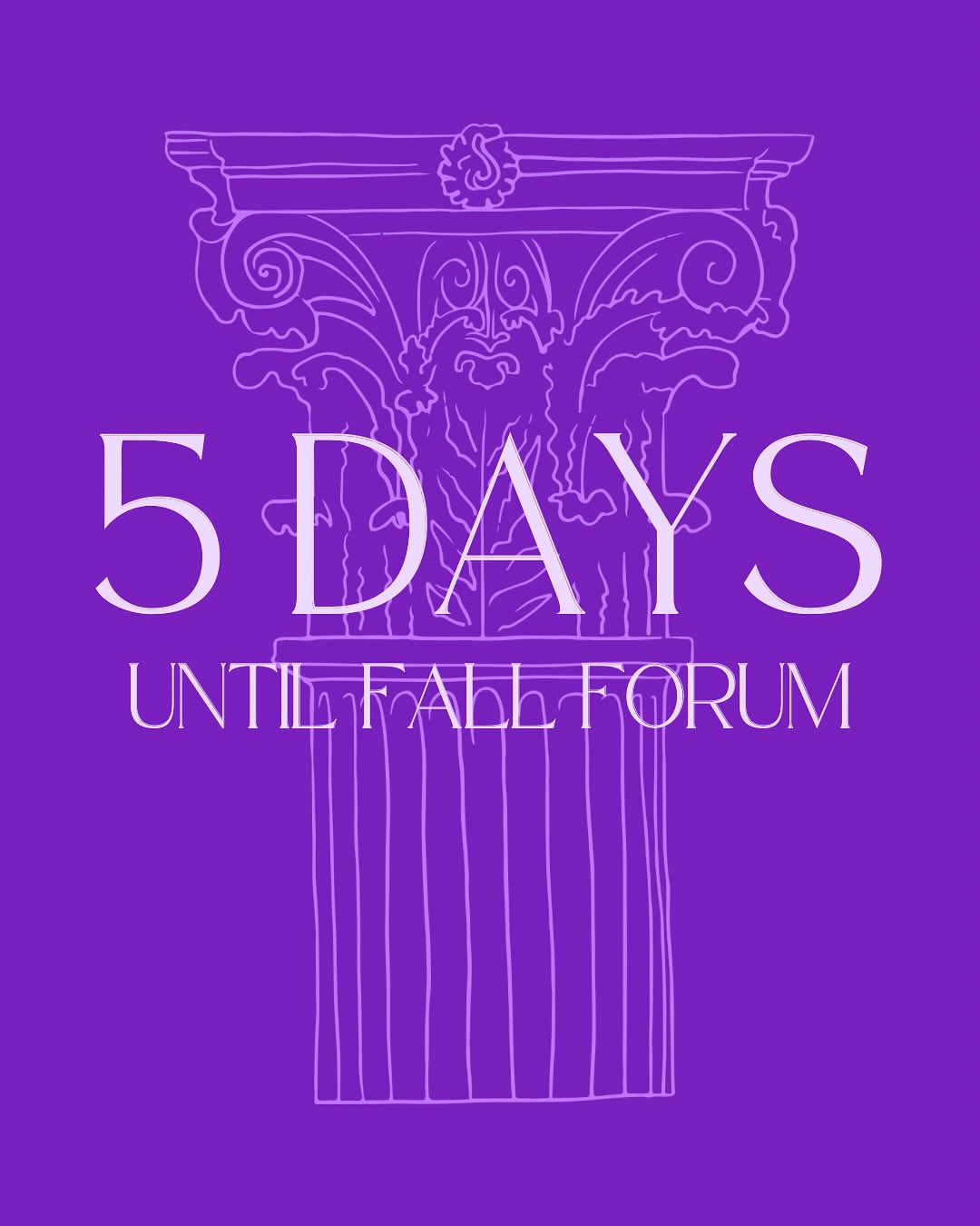fall forum is in only FIVE days! can’t wait to see you there!!!
reminders:
- create school banners
- bring graphic arts submissions
- bring cash for bazaar + concessions
- wear comfy clothes for olympika