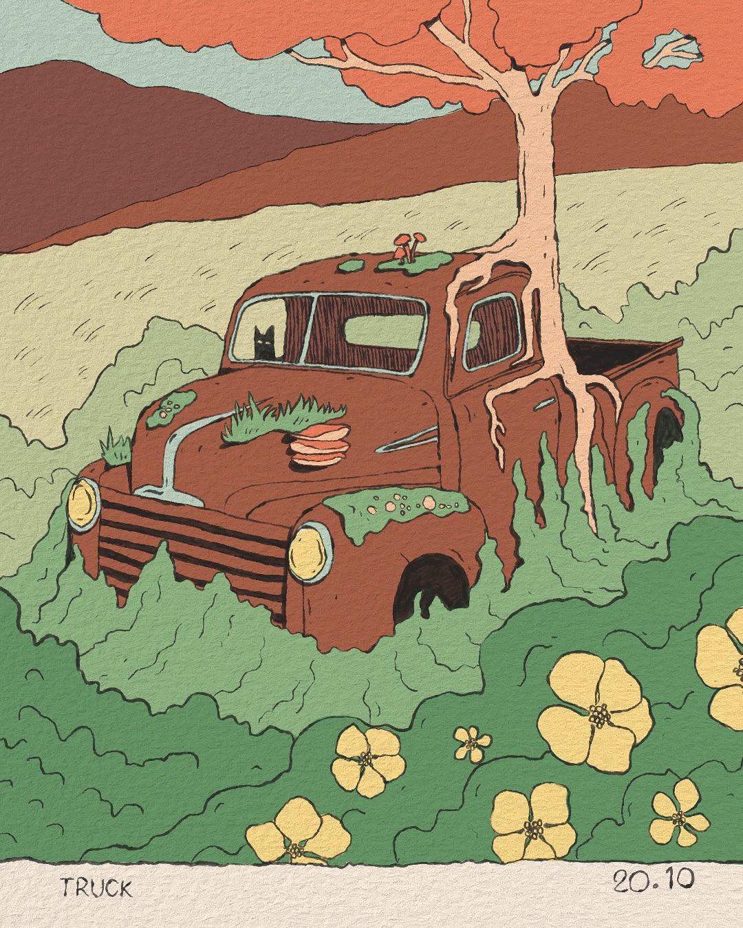 Day 20
Today’s prompt from @peachtober is “truck».
#peachtober #peachtober25 #peachtober25truck #inktober25 #inktober #inktober2025 #di̇gi̇tali̇llustrati̇on