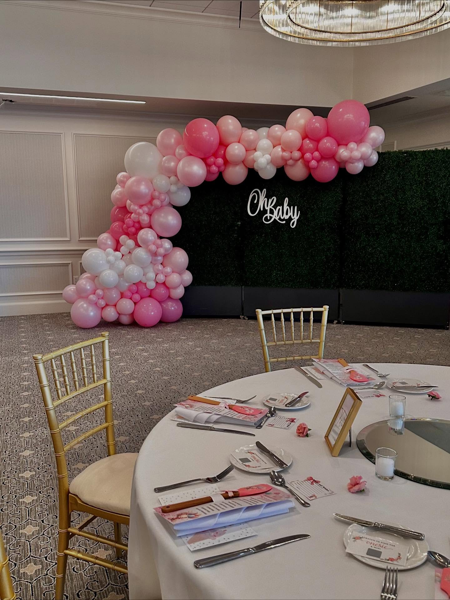 ✨ Oh Baby! ✨
A beautiful pink + white setup for a baby shower featuring our organic balloon garland, helium balloon bouquets, custom welcome sign, and seating chart. It’s the perfect mix of sweet and elegant for celebrating baby girl! 💕
#Bigballoonsco
#BabyShowerDecor #BalloonGarland #BalloonBackdrop #OhBaby #BabyGirlShower #BalloonStylist #EventStylist #ChicagoSuburbsEvent
