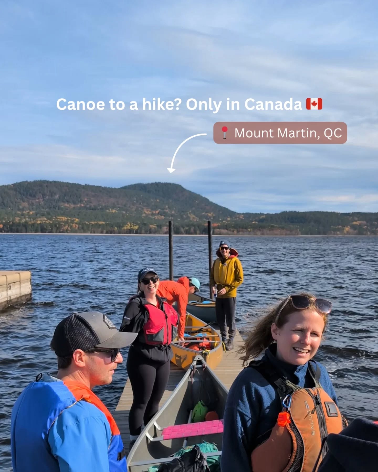 Some places just never lose their magic, even if your paddle strokes (and knees) aren’t what they used to be 😅
6 km paddle, 5 km hike, and 10/10 fall colours 🍁
#canoetrips #fallhikes #canadianoutdoors