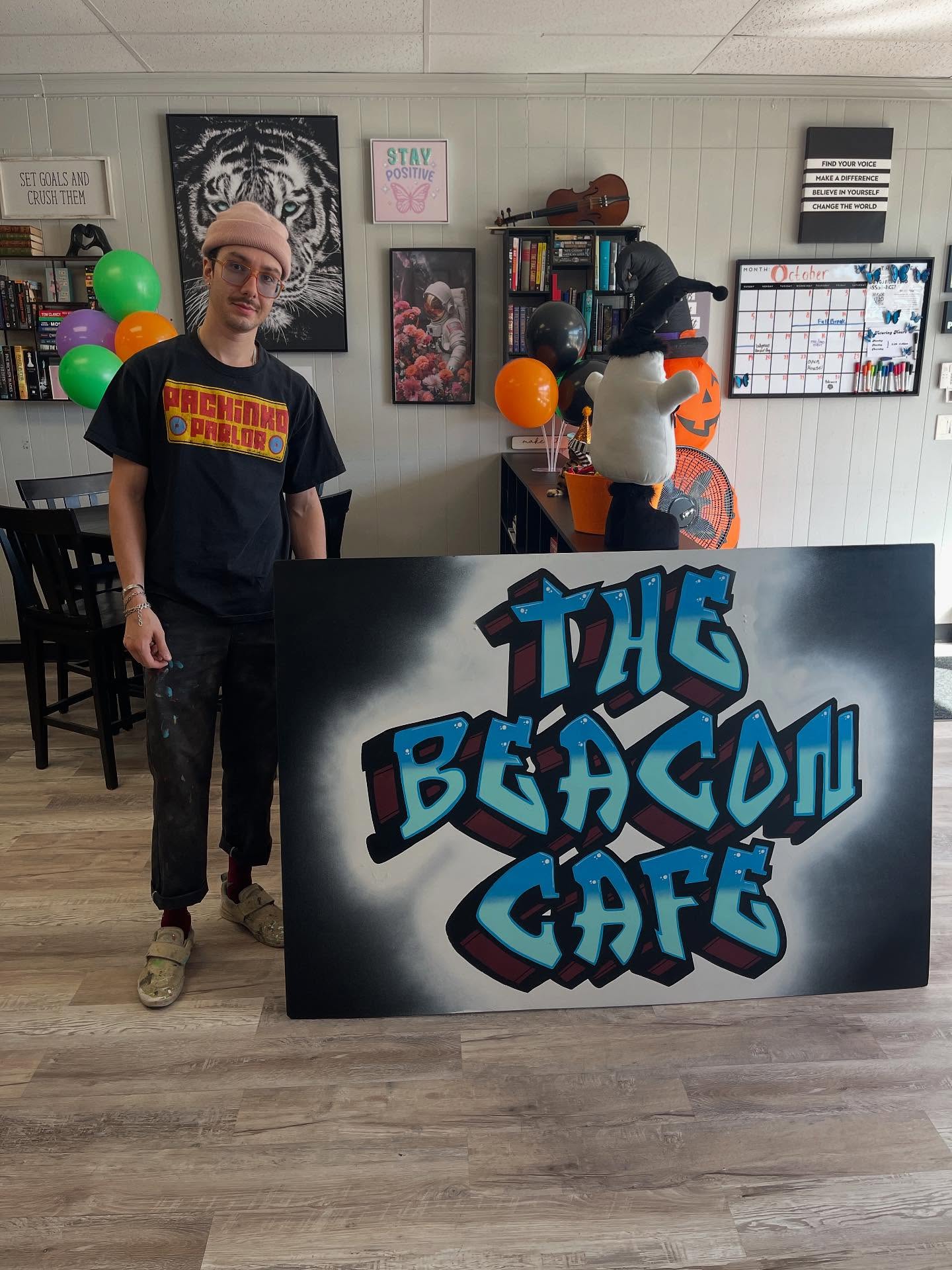 New signage for The Beacon Café! @karneys_quotes