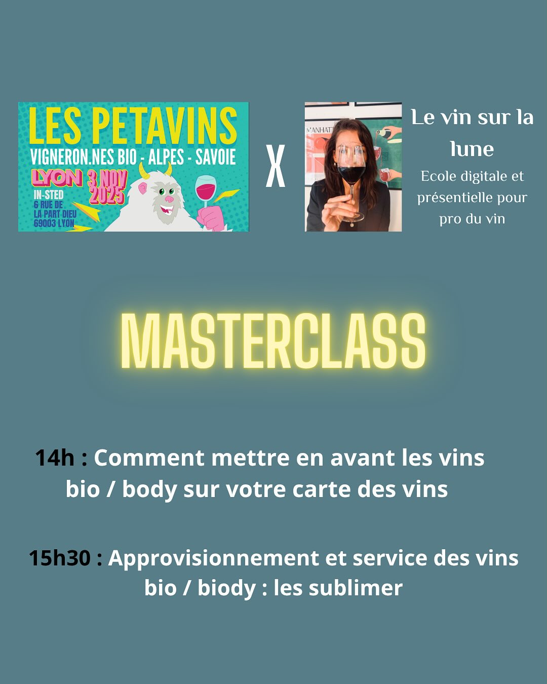 Les pro du vin : on se retrouve à insted à Lyon le lundi 3 novembre pour le salon des @lespetavins 🔥🍷#vin #alpes #savoie #isere #ain #vinbio #vinbiodynamique