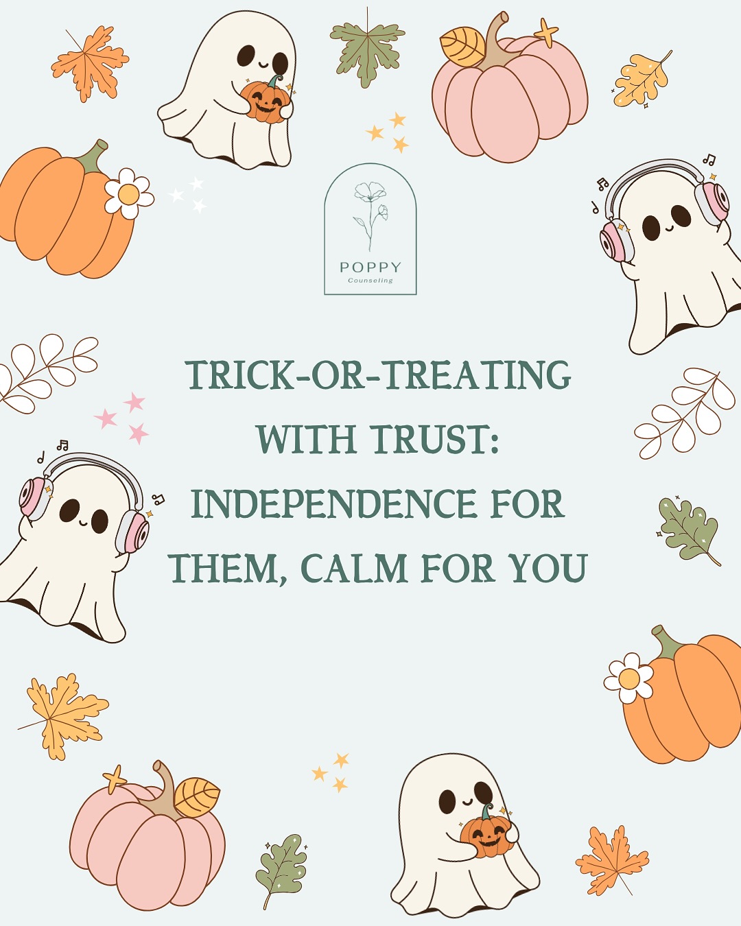 Halloween offers the perfect moment to let your child take small steps towards independence, whether it’s walking up to a door alone or making choices with friends. Trust that they’re capable… And that you can handle the nerves to come with! #dallastherapist #halloweensafety #childtherapy