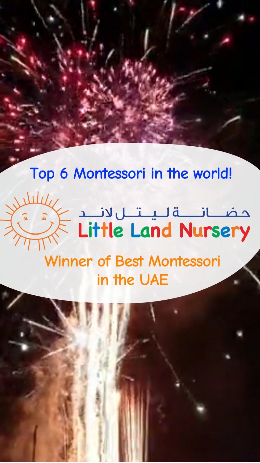 Little Land is proud to be shortlisted Top 6 in the world by Montessori Global Education. We are proud to be voted Best in the U.A.E. and are proud to represent the U.A.E. on the global stage.
Please like follow and reshare
#DubaiSchools #UAESchools #DubaiEducation #DubaiKids #DubaiMoms #DubaiParents #UAEMoms #BestInUAE #UAEPride