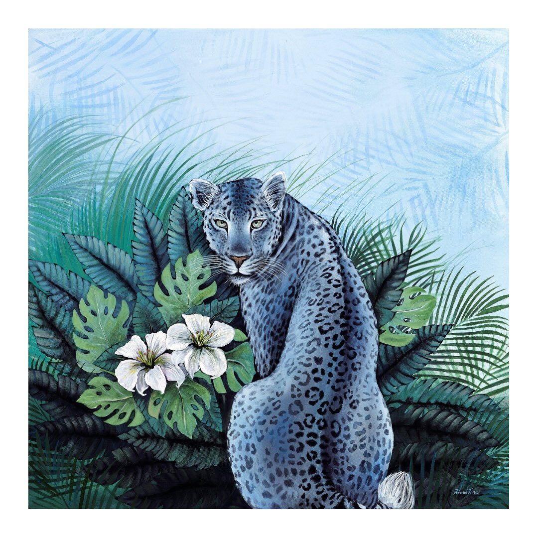 A Sedutora (The Temptress)
80x80cm acrylic & oil
My sixth jaguar received great attention in Battersea! Thank you to everyone who stopped by to discuss the artwork.
The Temptress subtly invites you into her lair. Her eyes entice you to take a closer look, revealing the power and beauty of this majestic creature. She is nestled within the dense foliage of the rainforest, painted in muted tones of greens.
I was asked are any of my jaguars boys? ….I answered ‘no, they are all beautiful powerful females, like the women I know in my life’ 🐆😍
The artwork is available with @thehydegallery
#jaguar #collection #painting #art #artwork #battersea @affordableartfairuk #contemporary #forsale #available